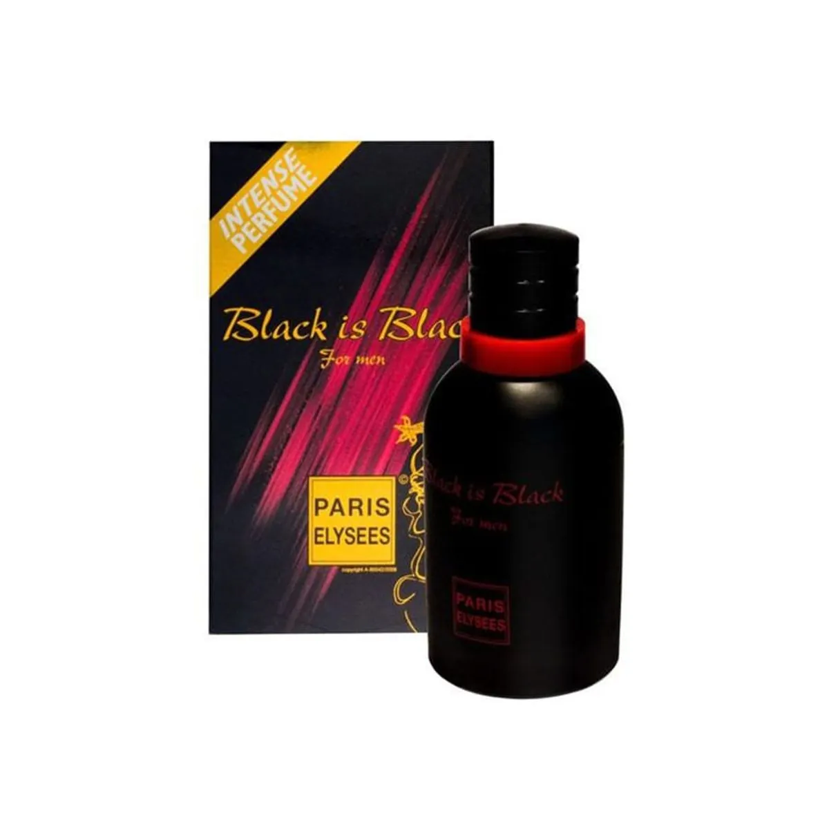 Perfume Black is Black Masculino Paris Elysees 100ml