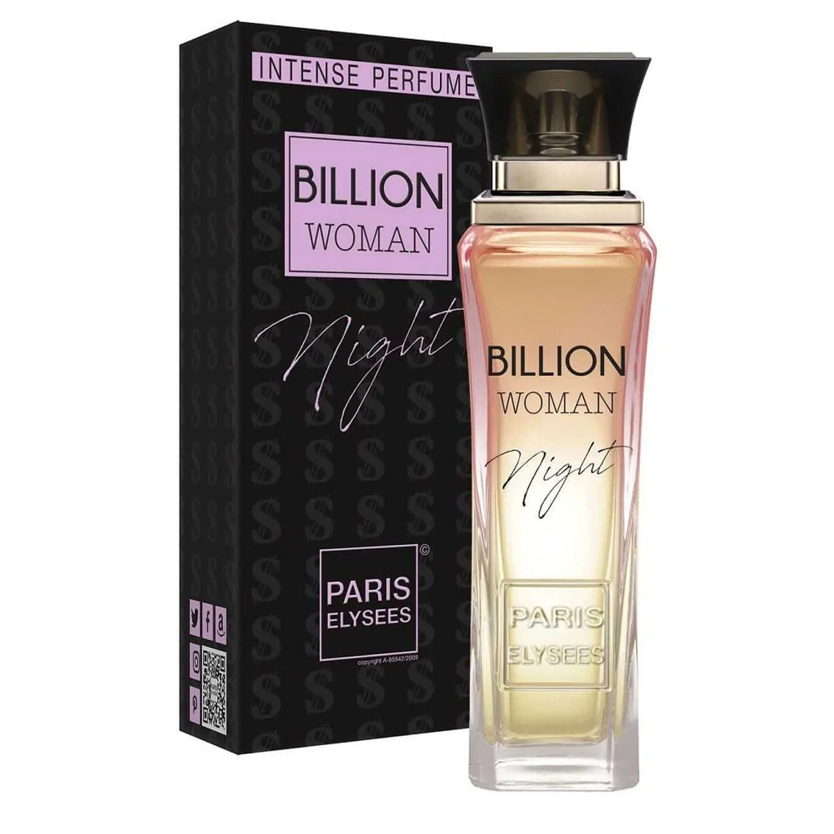 Perfume Eau De Toilette 100ml Billion Woman Night Paris Elysees