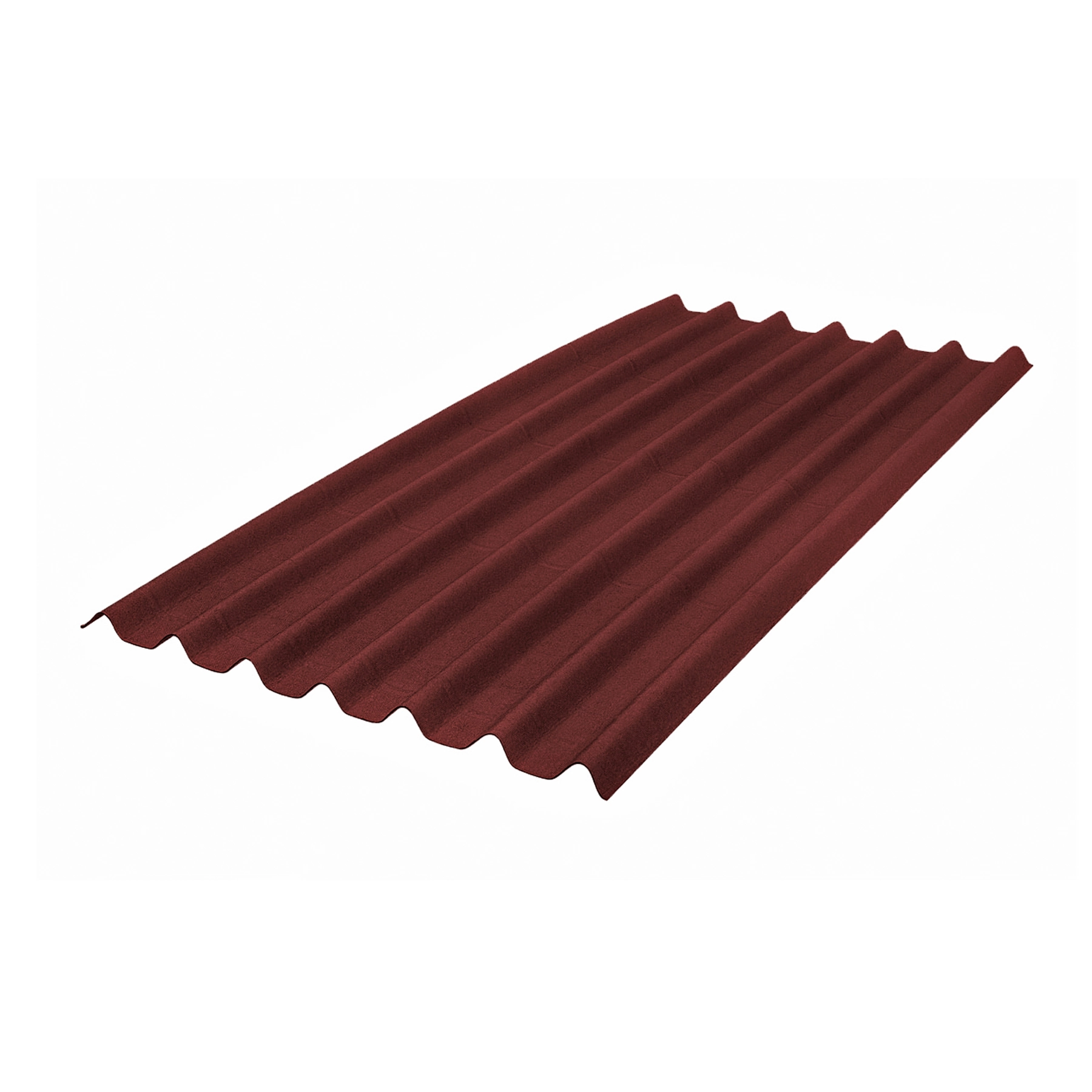 Telha Ecológica Stilo Ondulada Fibra Vegetal 82x200cm Vermelho Onduline