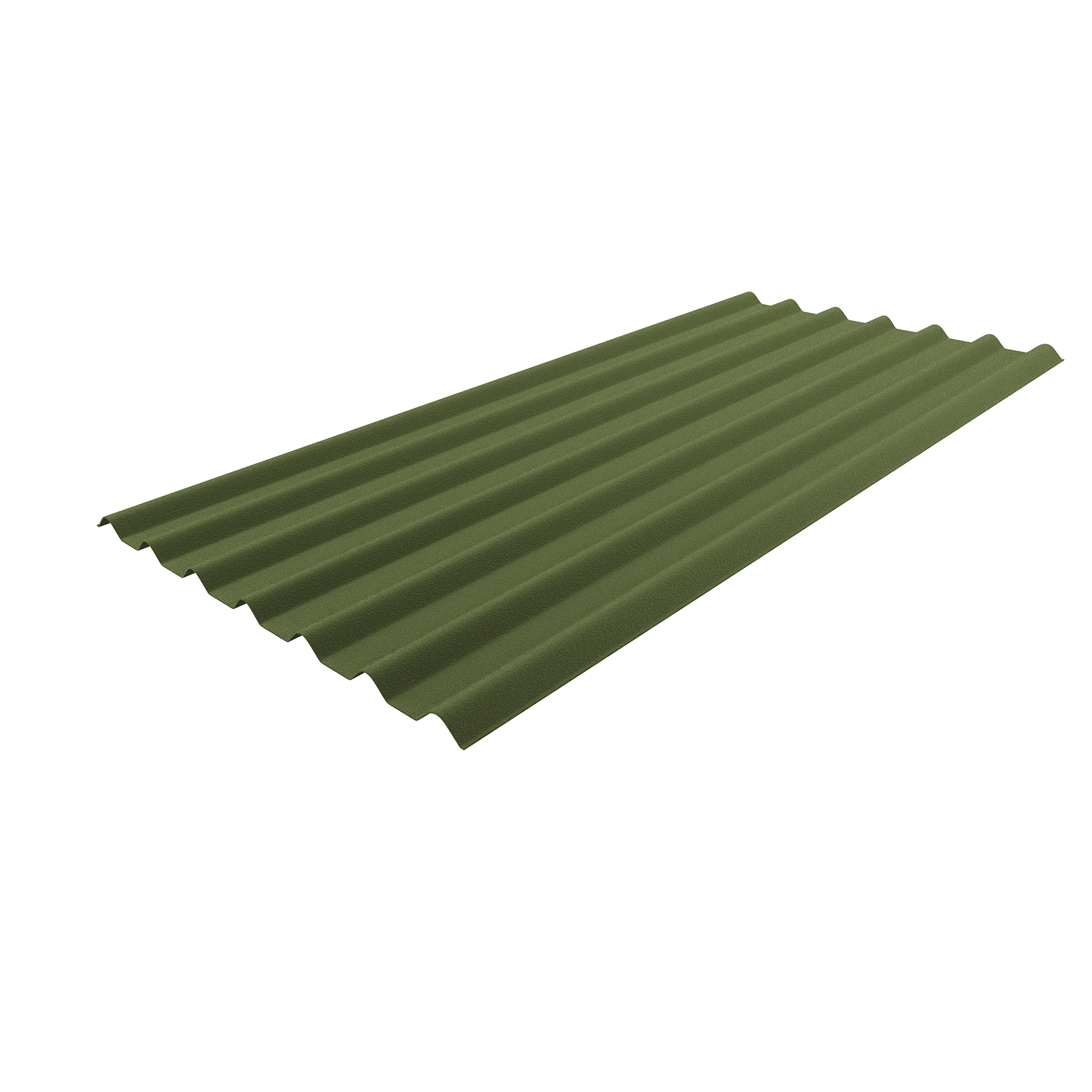 Telha Ecológica Stilo Ondulada Fibra Vegetal 82x200cm Verde Onduline