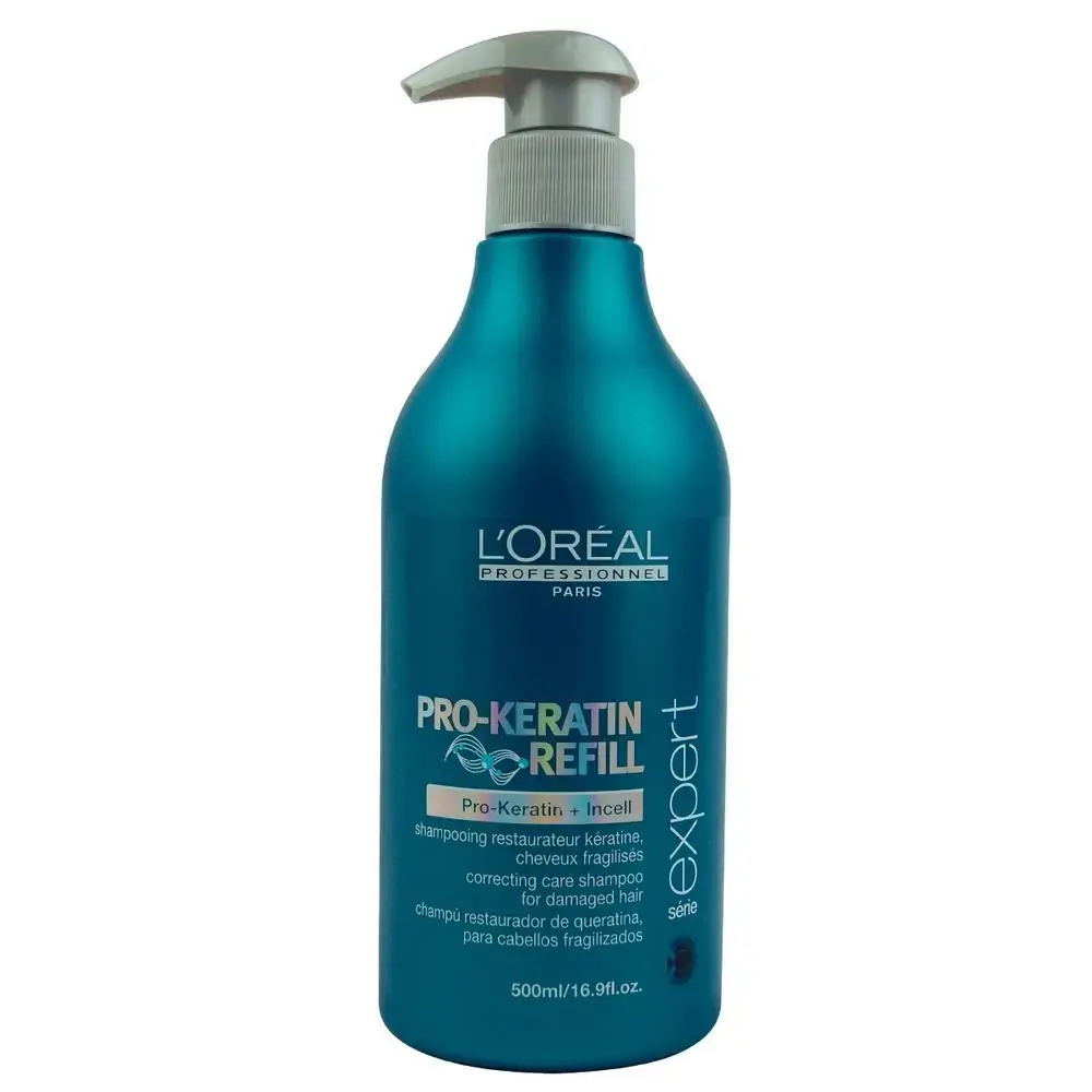 Loreal Pro Keratin Refill Shampoo For Damaged Weakened Hair 16.9 Oz