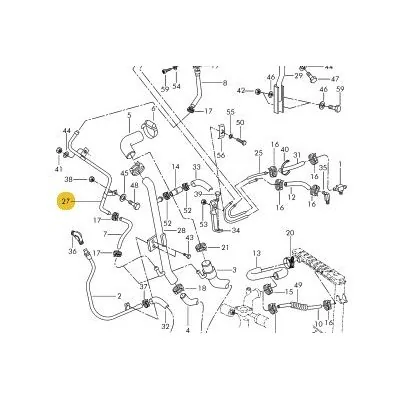 TUBO SISTEMA ARREFECIMENTO VW CAM - ROCHEPECAS 2RL121513