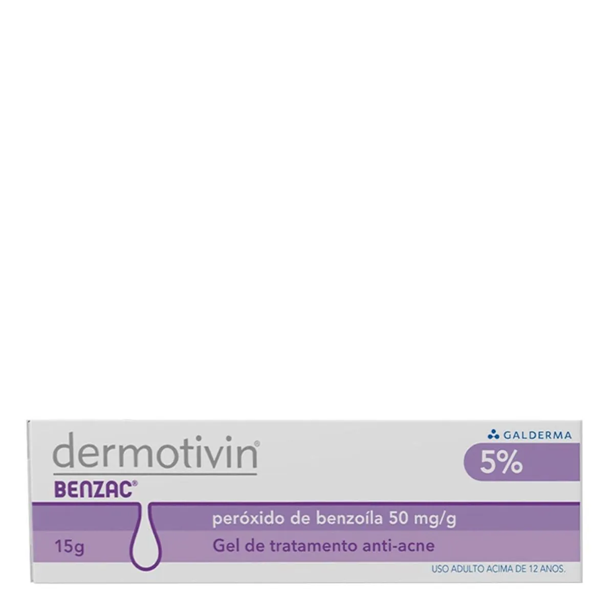 Dermotivin Benzac 50 Mg/g Gel Ct Bg Plas Opc X15 G
