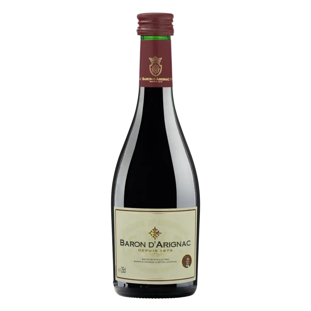 Vinho Francês Tinto Meio Seco Baron Darignac França Garrafa 250ml
