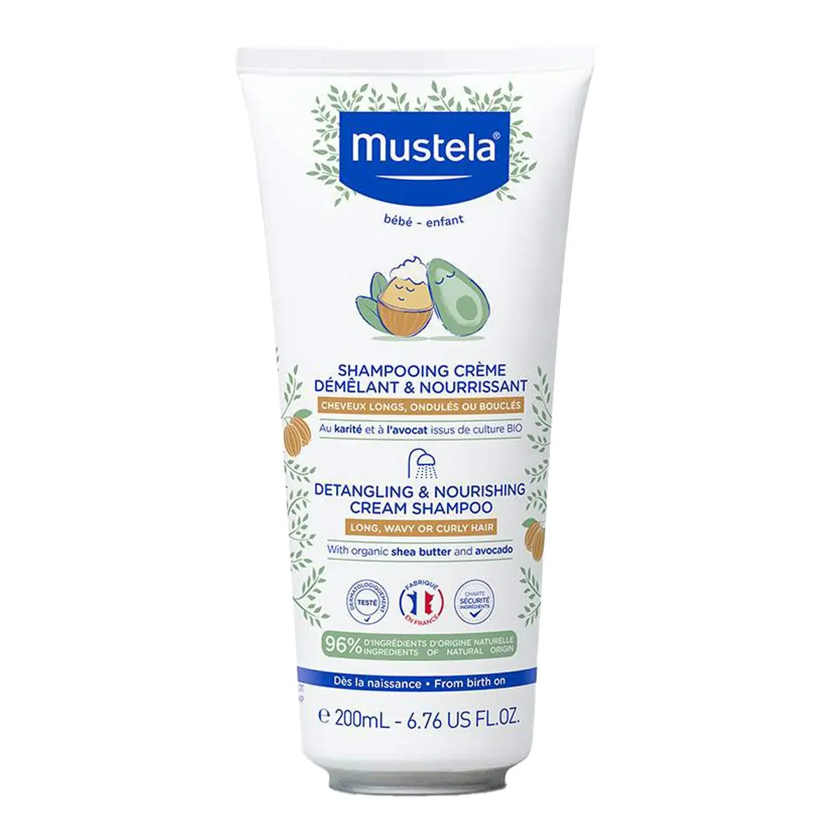 Shampoo Infantil Mustela Cachos Desembaraçados 200ml