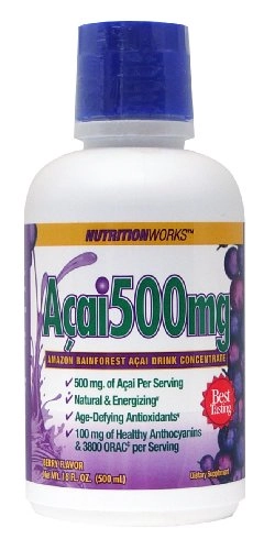 Acai Juice Berry Flavor Bottle 500 Mg,1 Count