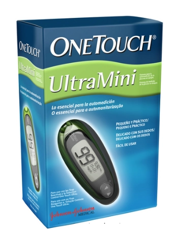 Aparelho De Glicemia One Touch Mini Verde 10 Tiras 10 Lancetas Lancetador Bolsa Para Carregar