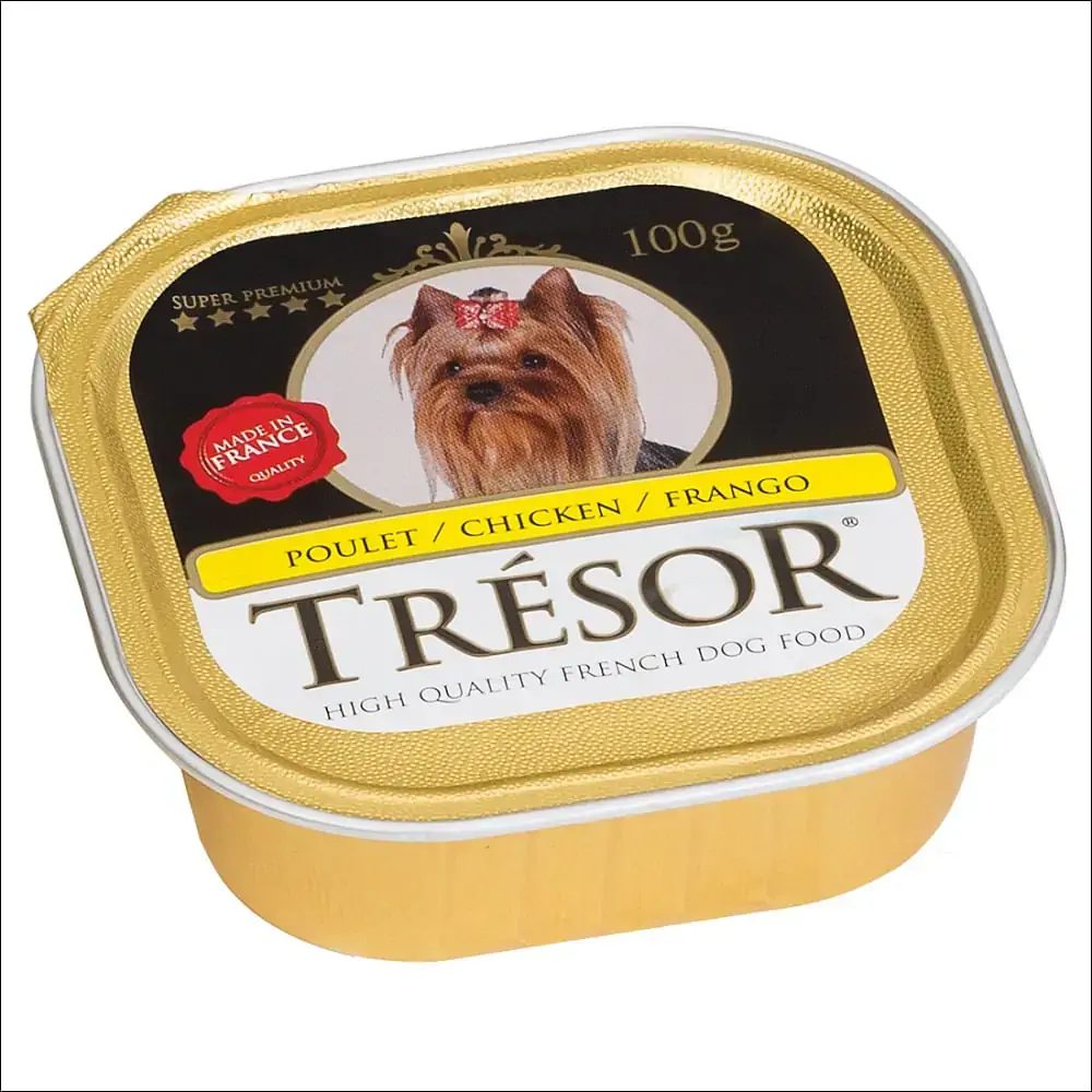 Ração úmida Trésor Para Cães Adultos E Filhotes Sabor Frango