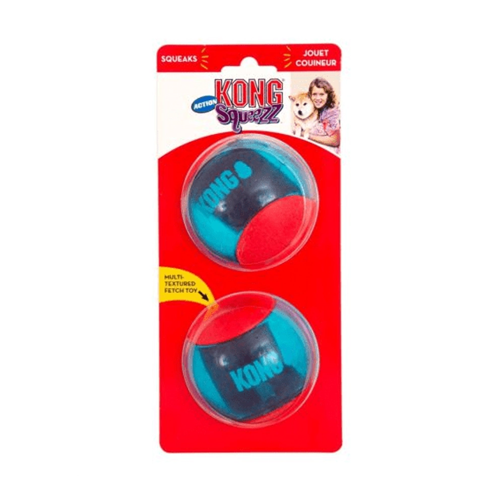 Kong Bola Squeezz Interativa Vermelha G
