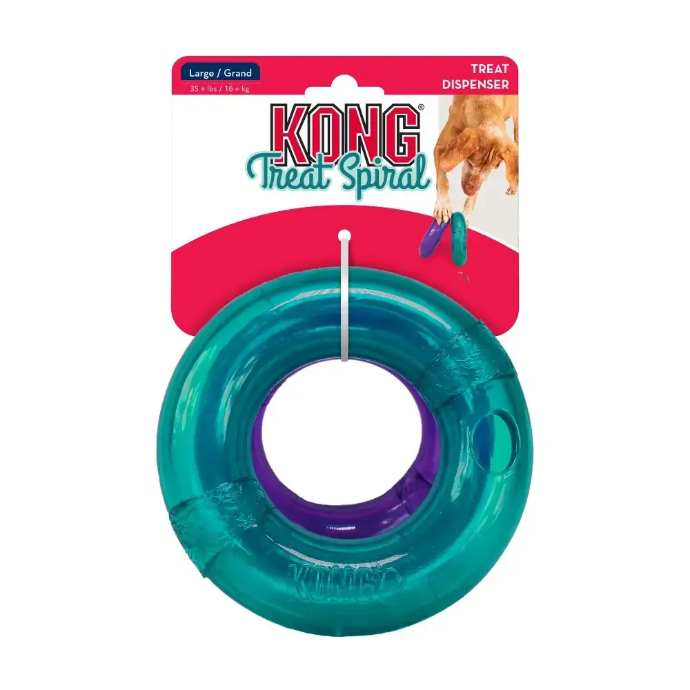 Dispensador De Guloseimas Para Cães Com Anel Em Espiral Grande Kong