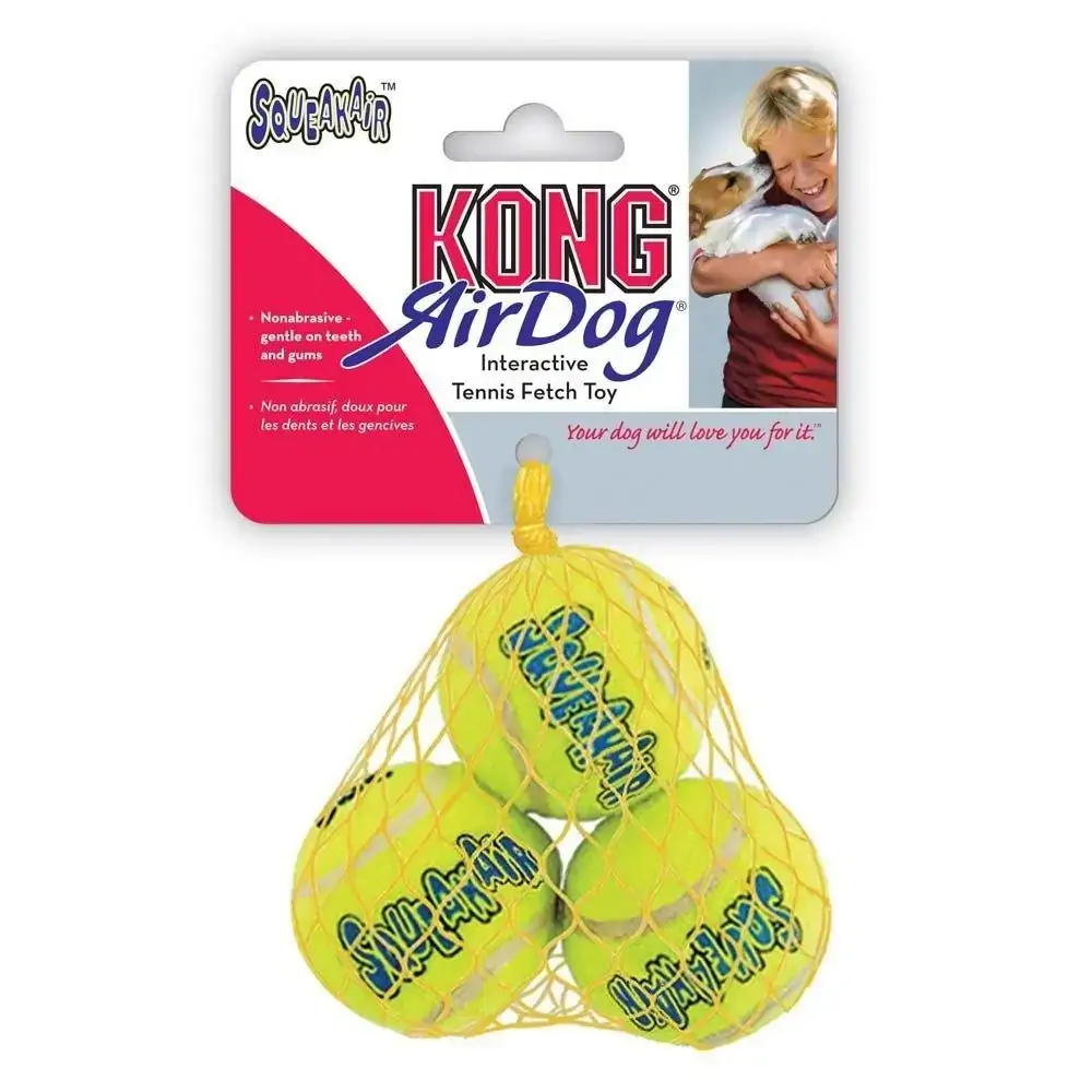 Kong Tennis Squeaker Balls For Dogs Size Small 3 Toys