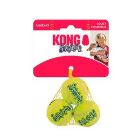 Kong Tennis Squeaker Balls For Dogs Size Xsmall 3 Toys