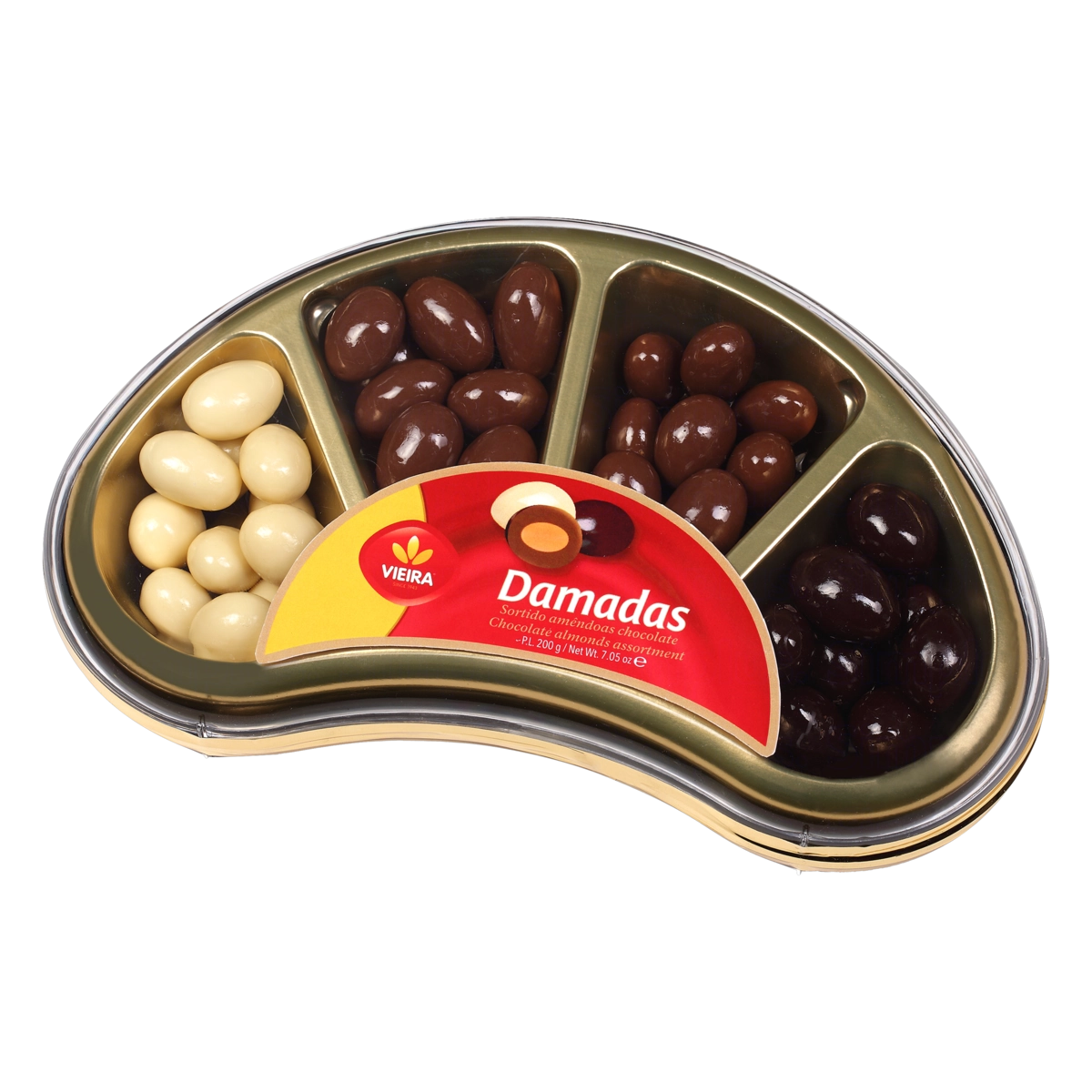 Amêndoa Chocolate Vieira Damadas Bandeja 200g