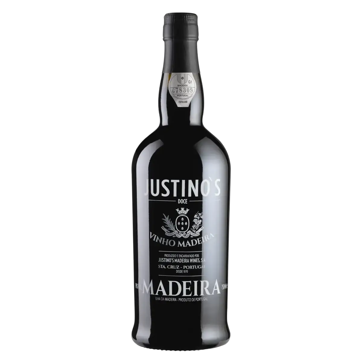 Vinho Português Tinto Doce Justinos Ilha Da Madeira Garrafa 750ml
