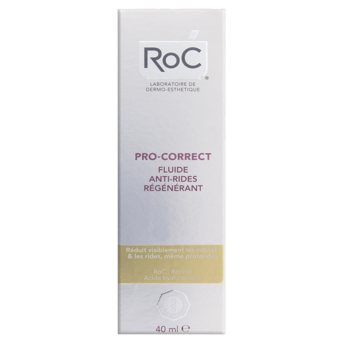 Fluido Rejuvenescedor Antirrugas Roc Pro Correct Caixa 40ml