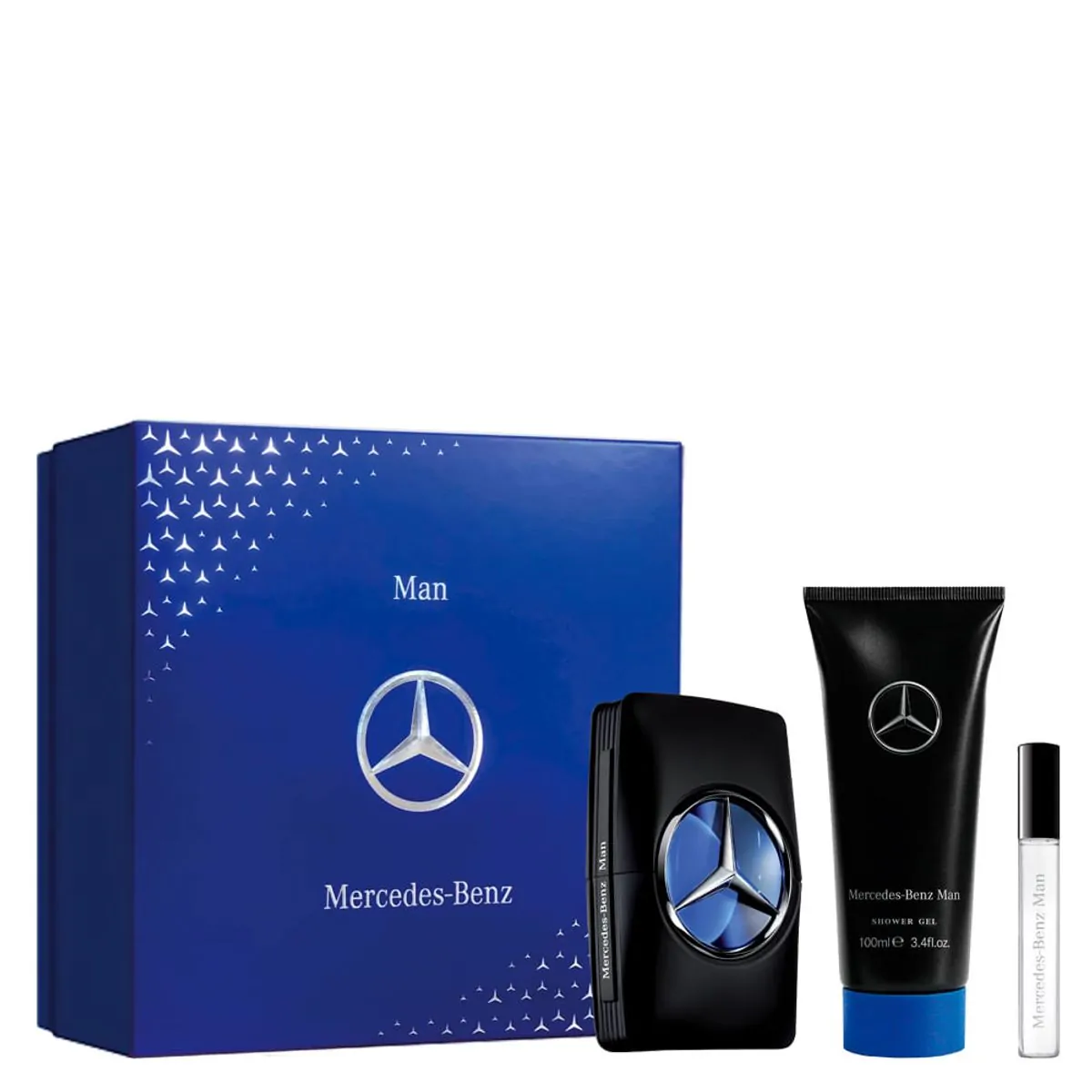 Perfume Mercedes Benz Man Coffret Masculino Eau de Toilette 100 ml + Gel de Banho + Miniatura 10 ml