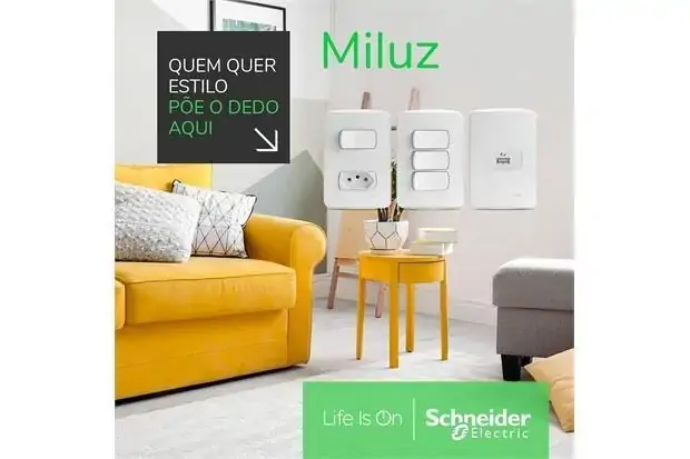 Caixa de Sobrepor Miluz para 2 Módulos Branca