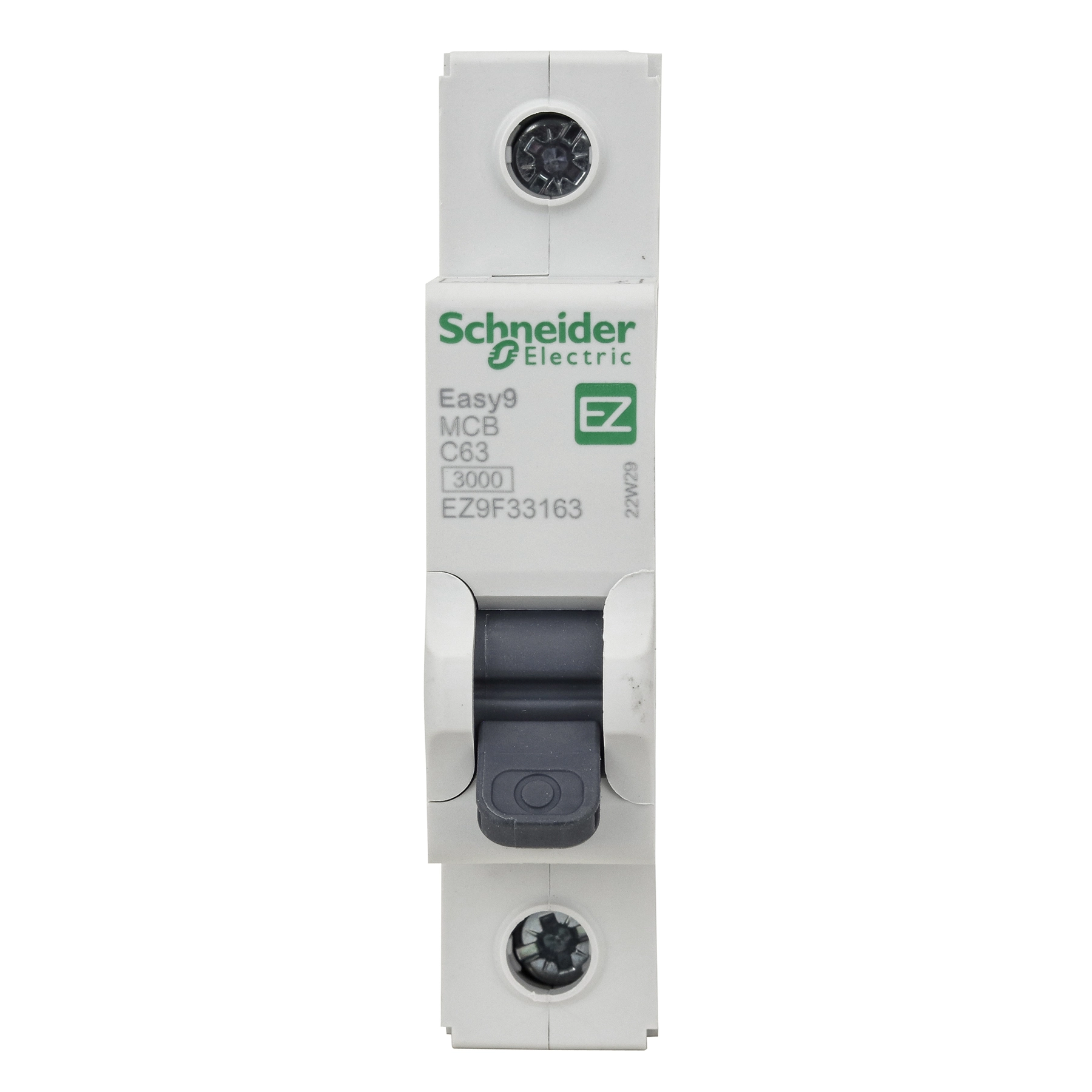 Disjuntor Din Monopolar EASY9 1P 63A Curva C 3000A Schneider
