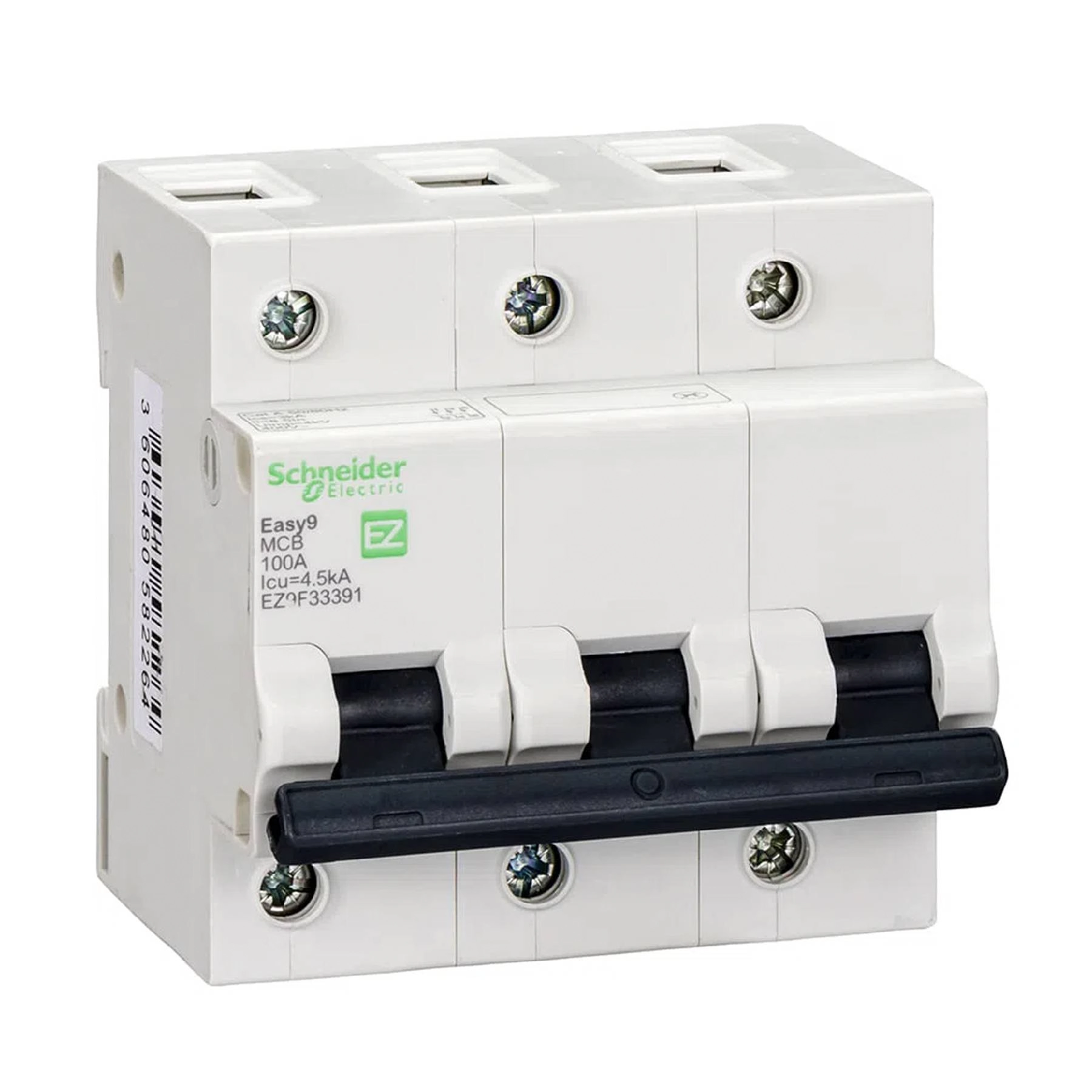 Disjuntor 3x 100a C 4,5ka 230v 400v Din Easy9 Schneider Import. Ref: Ez9f33391 Cod: Ez9f33391