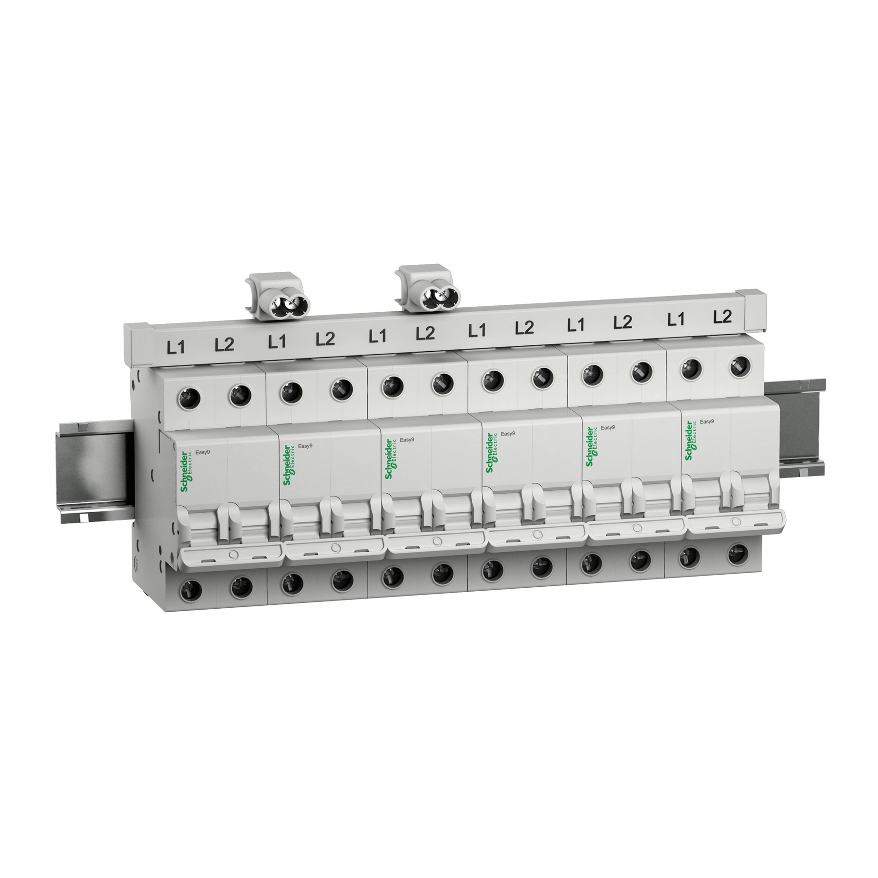 Barramento Fase Pente De Conexao Schneider Electric 1p 80a 12 Polos Ez9x33112