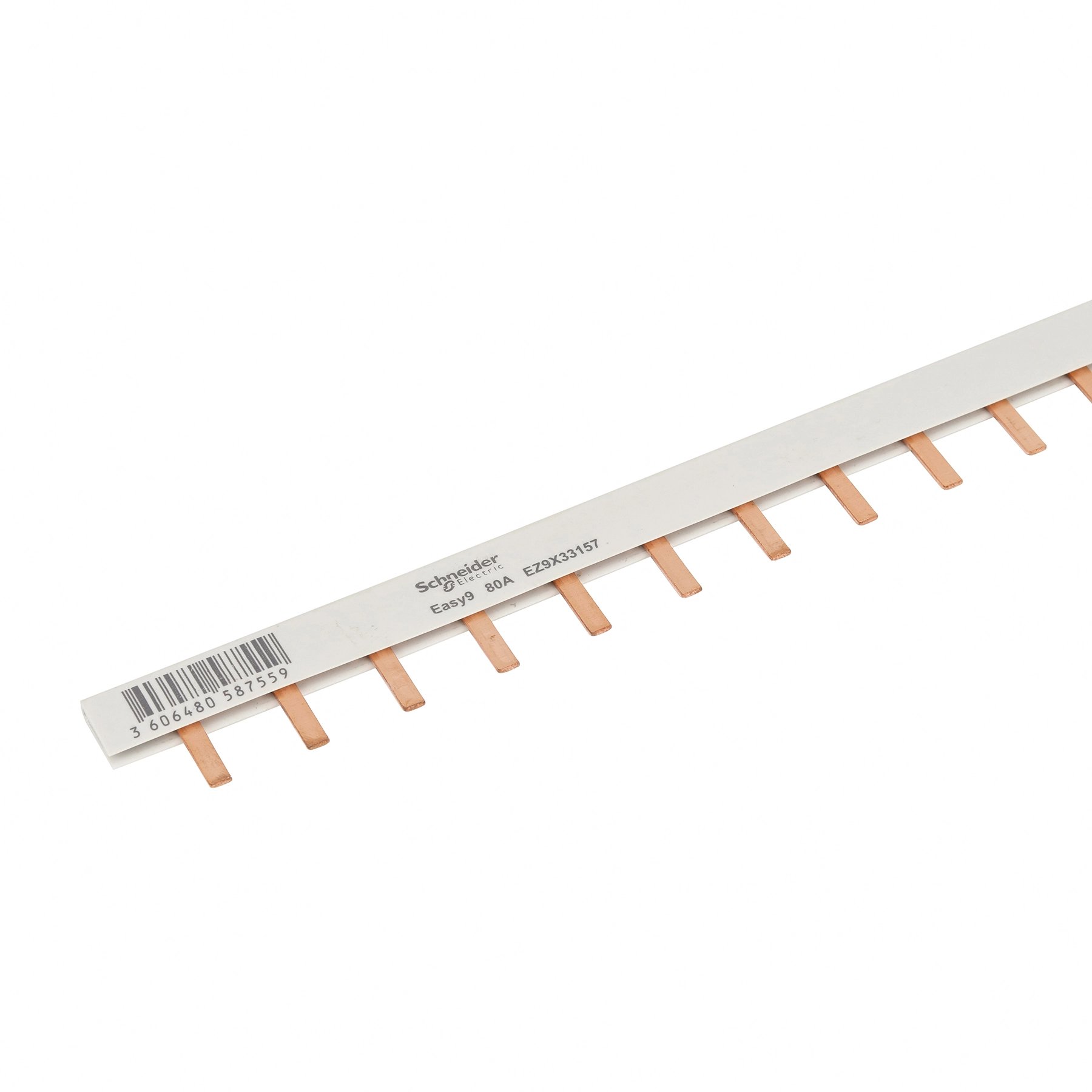 Barramento Pente Unip 57 Disj Din 80a 1mt Ez9x33157 Schneider