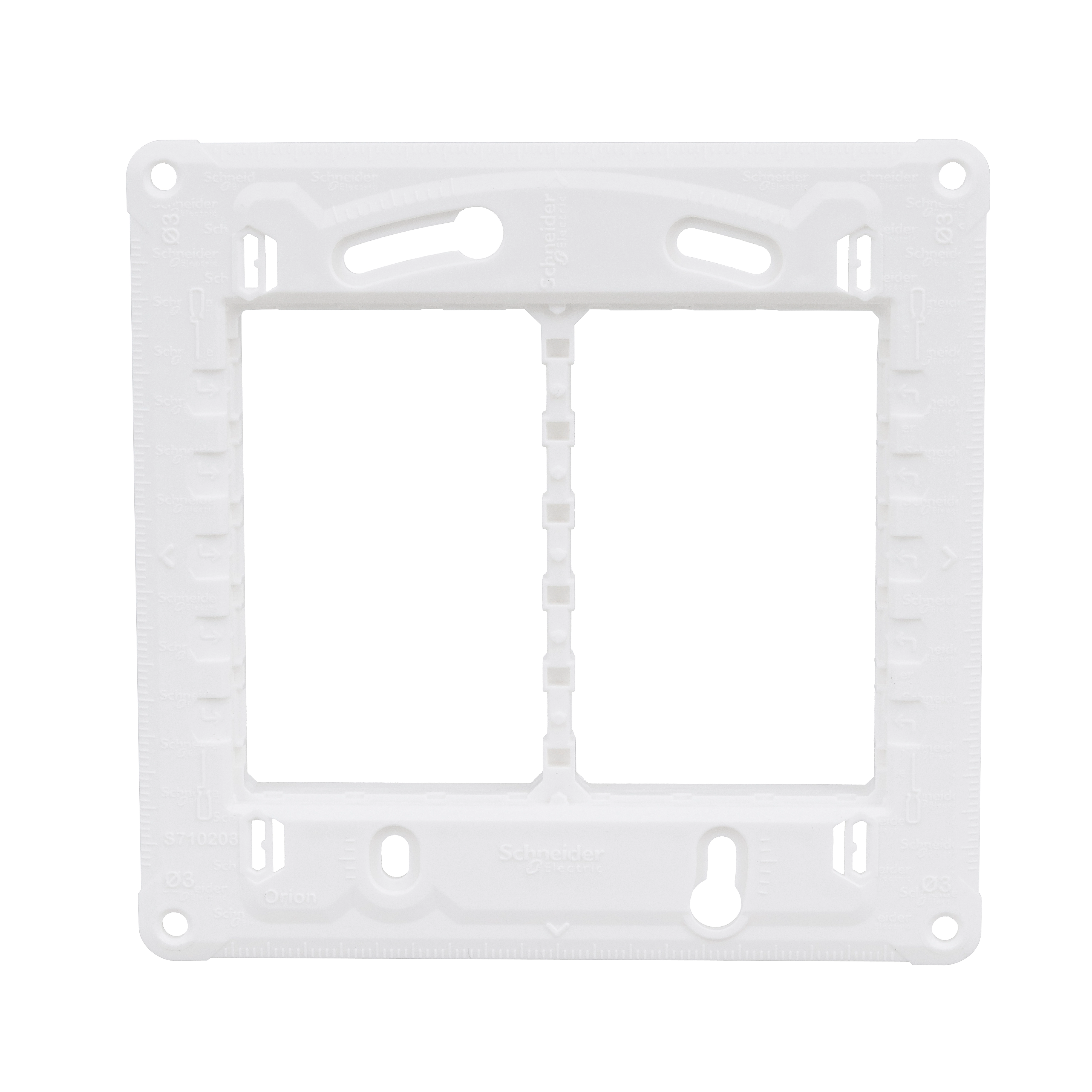 Suporte 4X4 Para 6 Modulos Branco Orion Schneider