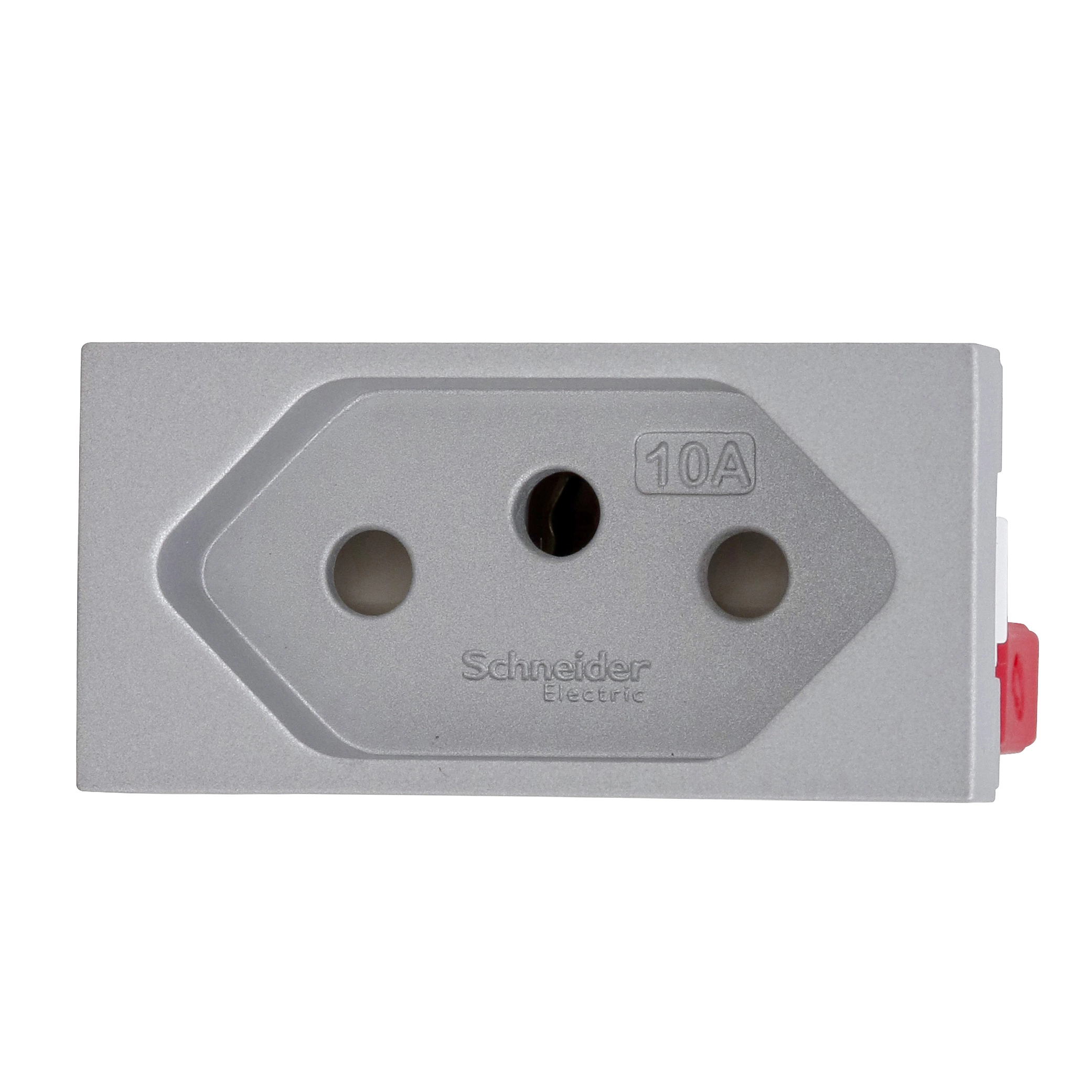 Modulo Tomada 2PT 10A 250V Borne Automatico Aluminio Orion Schneider