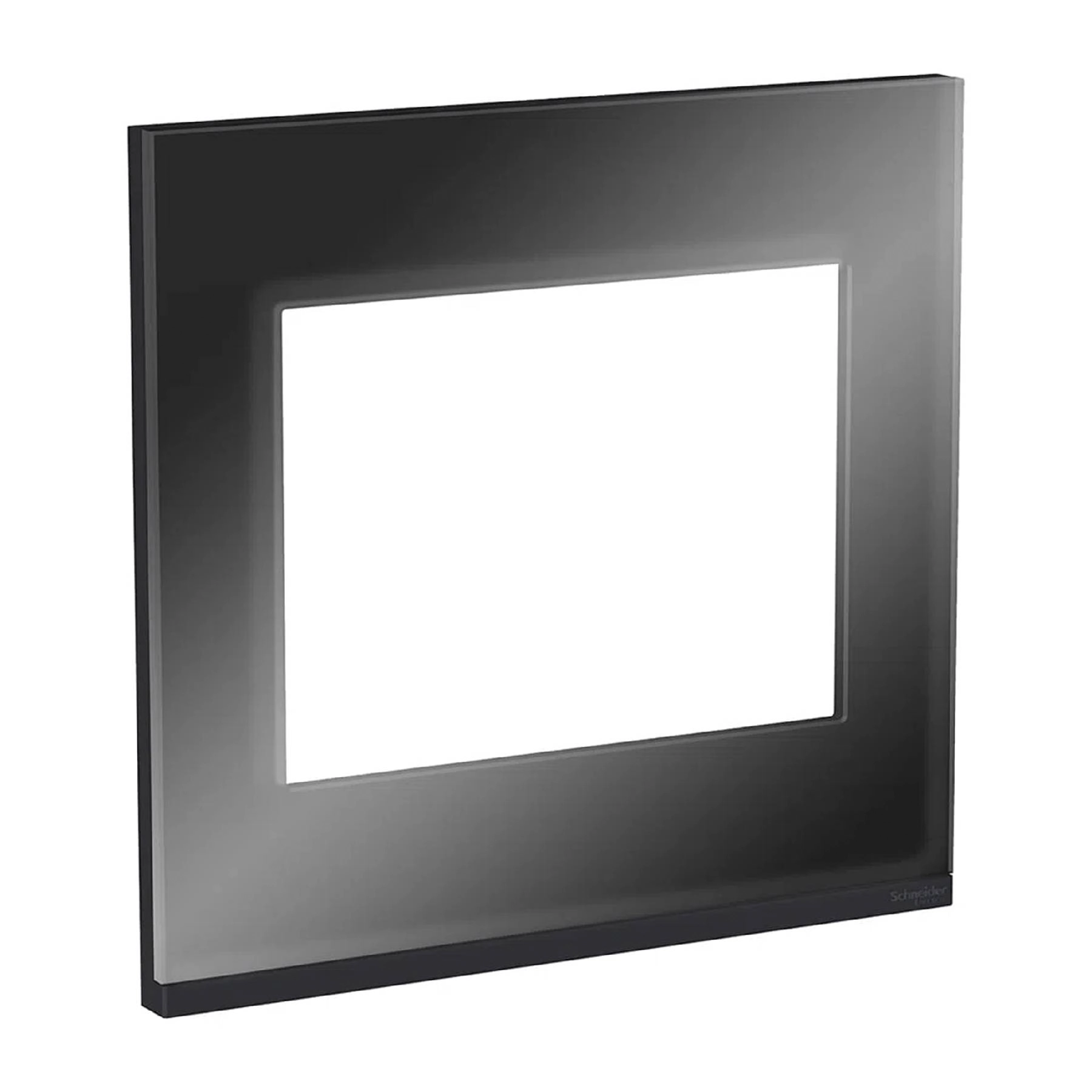 Placa com Suporte 4x4 6 Módulos Class Grafite Dark Glass Orion Schneider