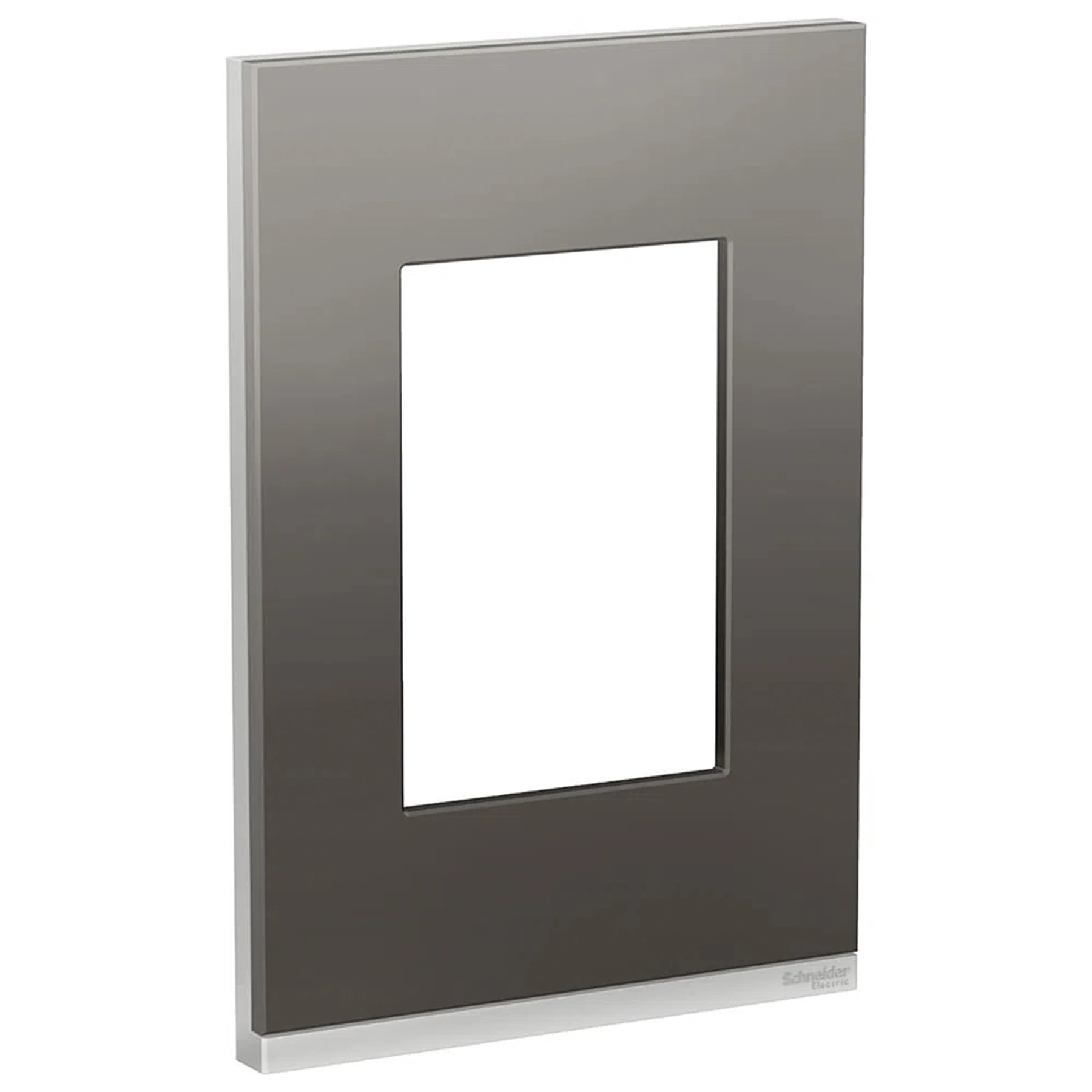 Placa com Suporte 4x2 3 Módulos Class Cinza Metal Orion Schneider