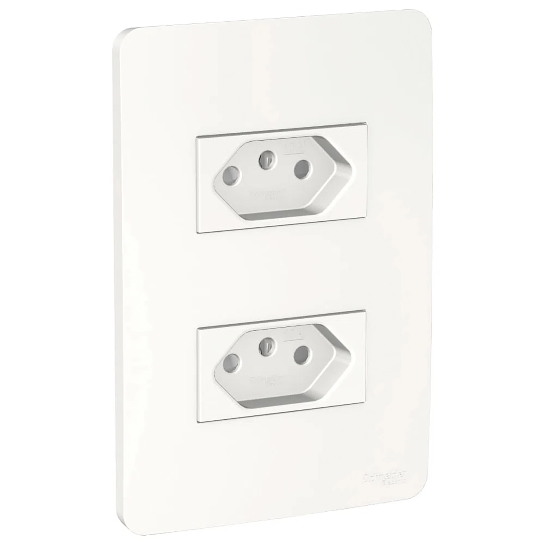 Conjunto 2 Tomadas Energia 10A 4x2 Branco Orion Schneider