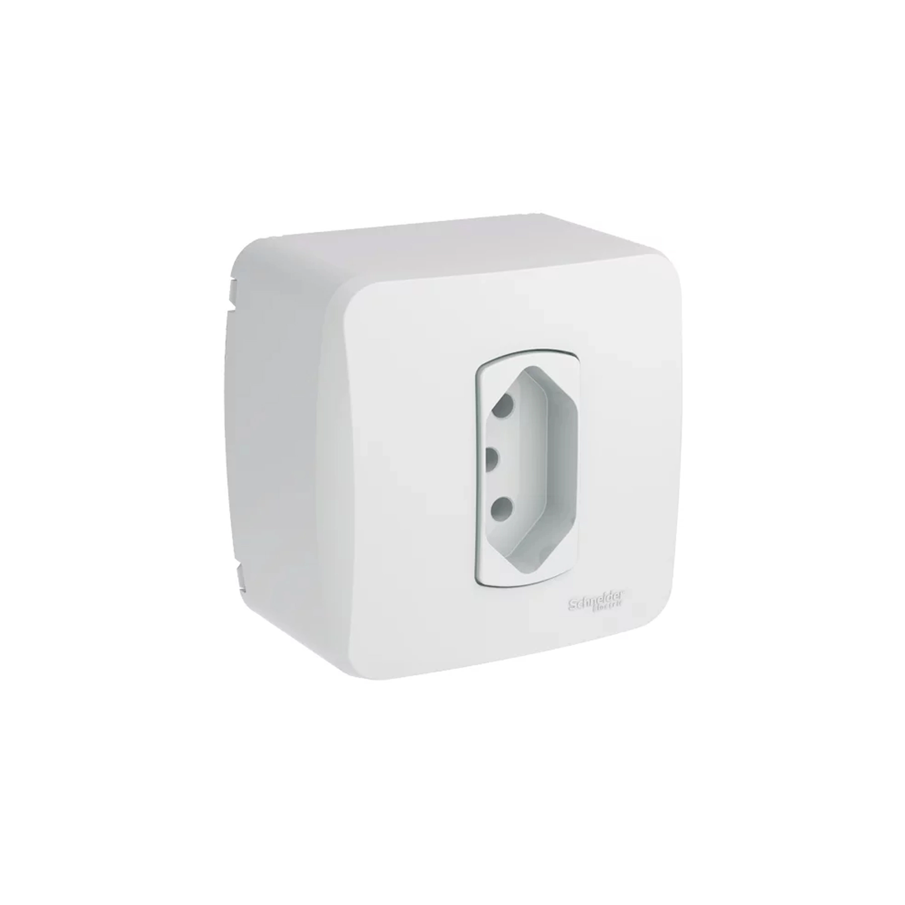 Conjunto 1 Tomada Energia 10A 4x2 Branco Miluz Schneider