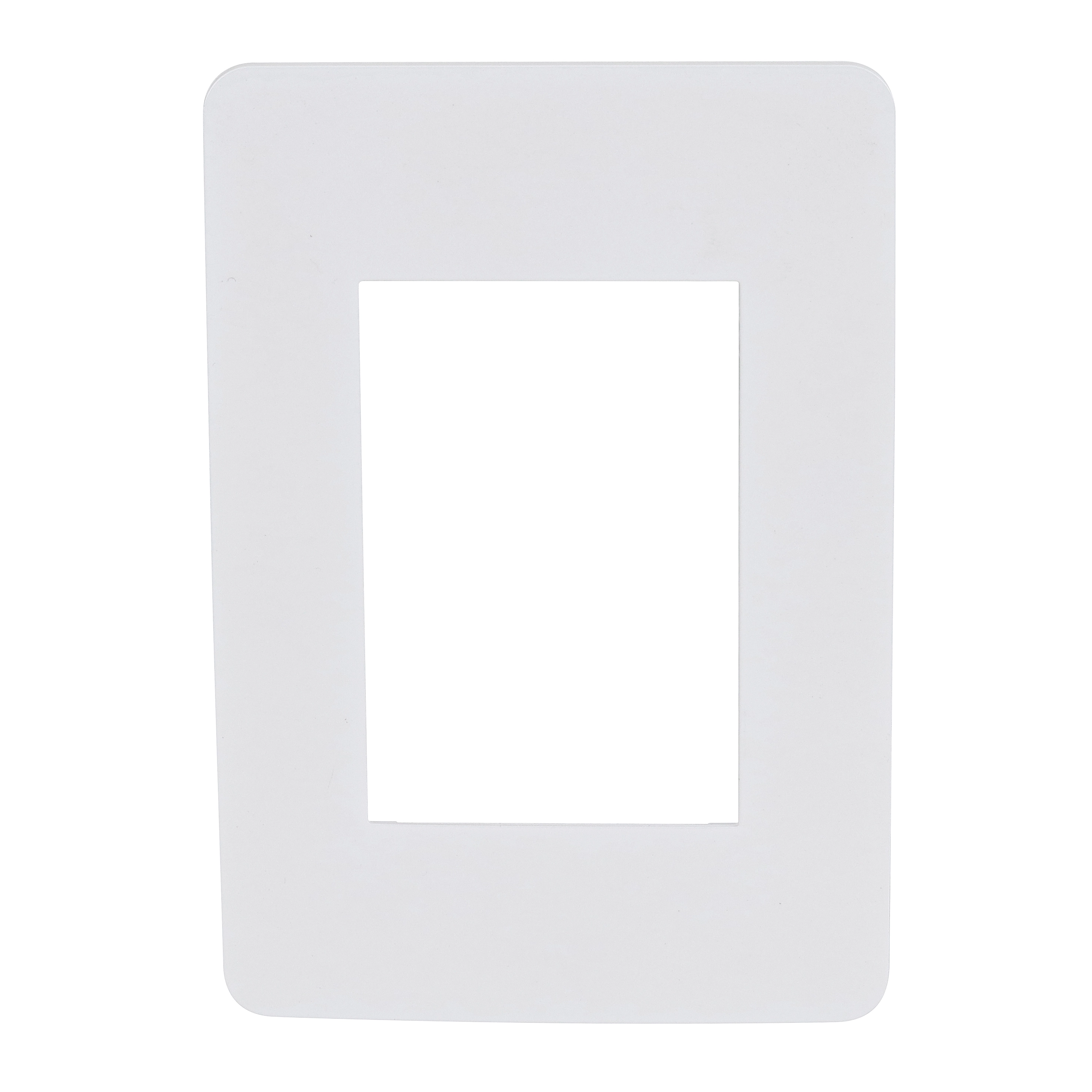 Placa 4X2 3 Módulos Branco Chrome Soft Orion Schneider