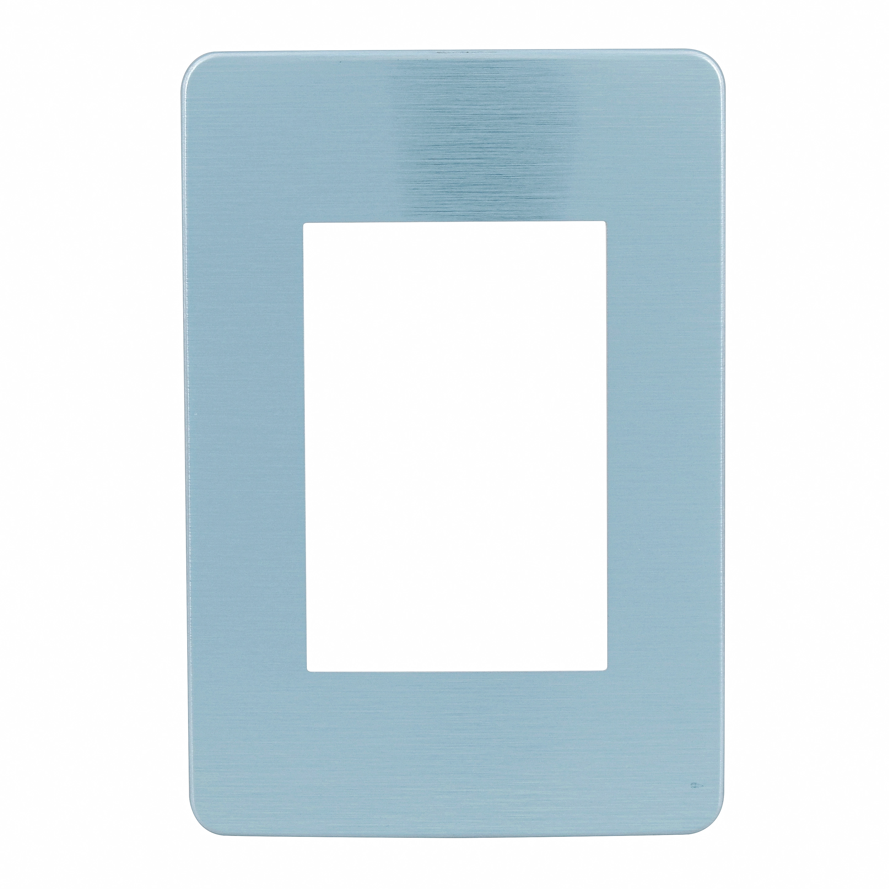 Placa 4X2 3 Módulos Branco Aluminio Orbital Blue Orion Schneider