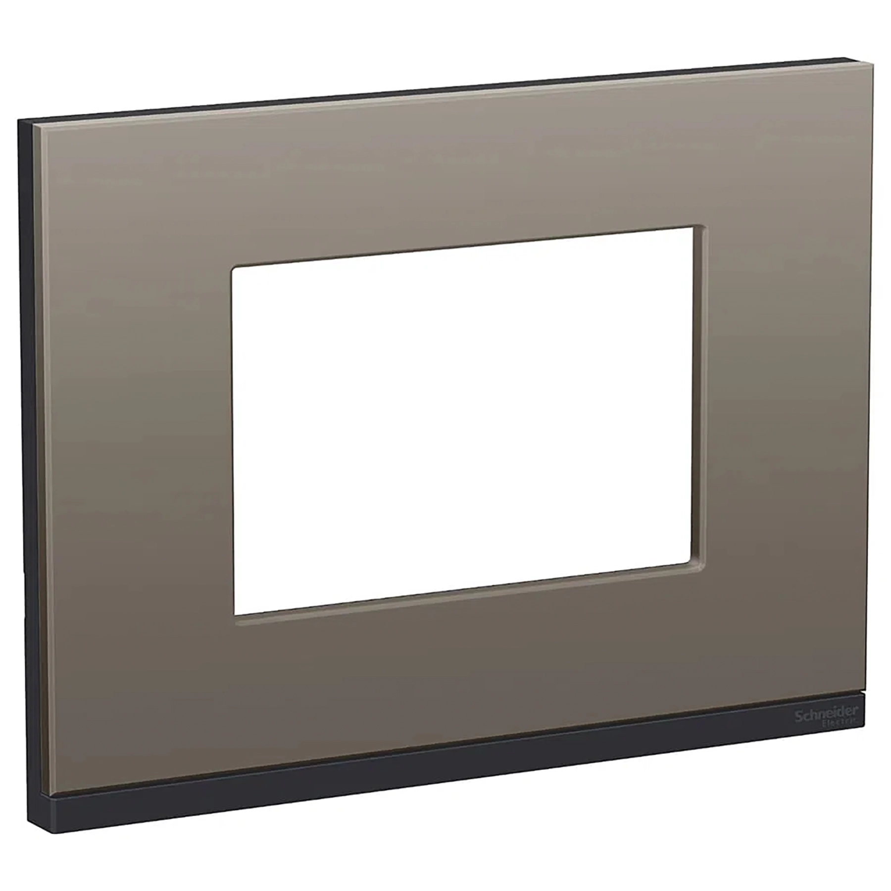 Placa com Suporte 4x2 3 Módulos Grafite Fenix H Orion Schneider