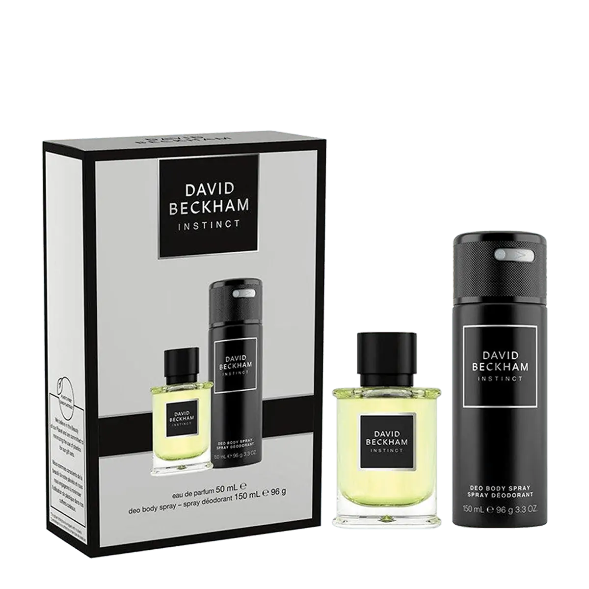 Kit David Beckham Instinct Eau de Parfum Perfume Masculino 50ml + Instinct Body Spray 150ml