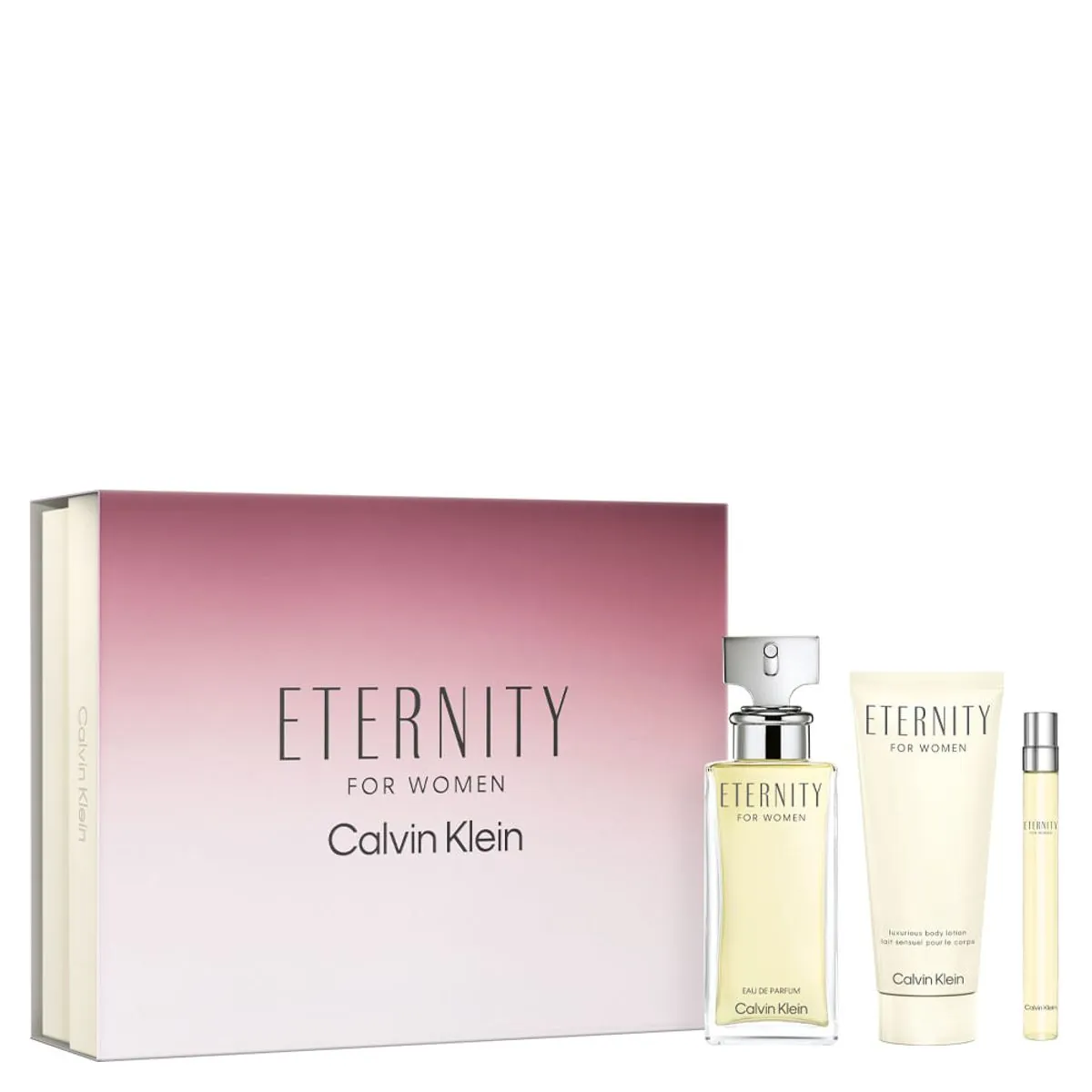 Kit Perfume Calvin Klein Eternity For Women Feminino - Eau de Parfum 100ml + Loção Corporal 100ml +