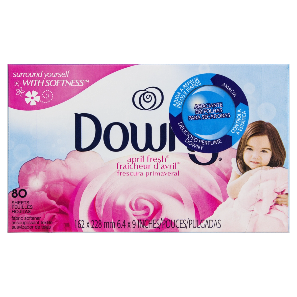Amaciante De Roupa Folha Frescura Primaveral Downy Caixa 80 Unidades