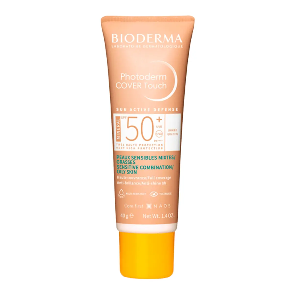 Protetor Solar Photoderm Cover Touch Spf50 Tom Gold Bioderma 40g