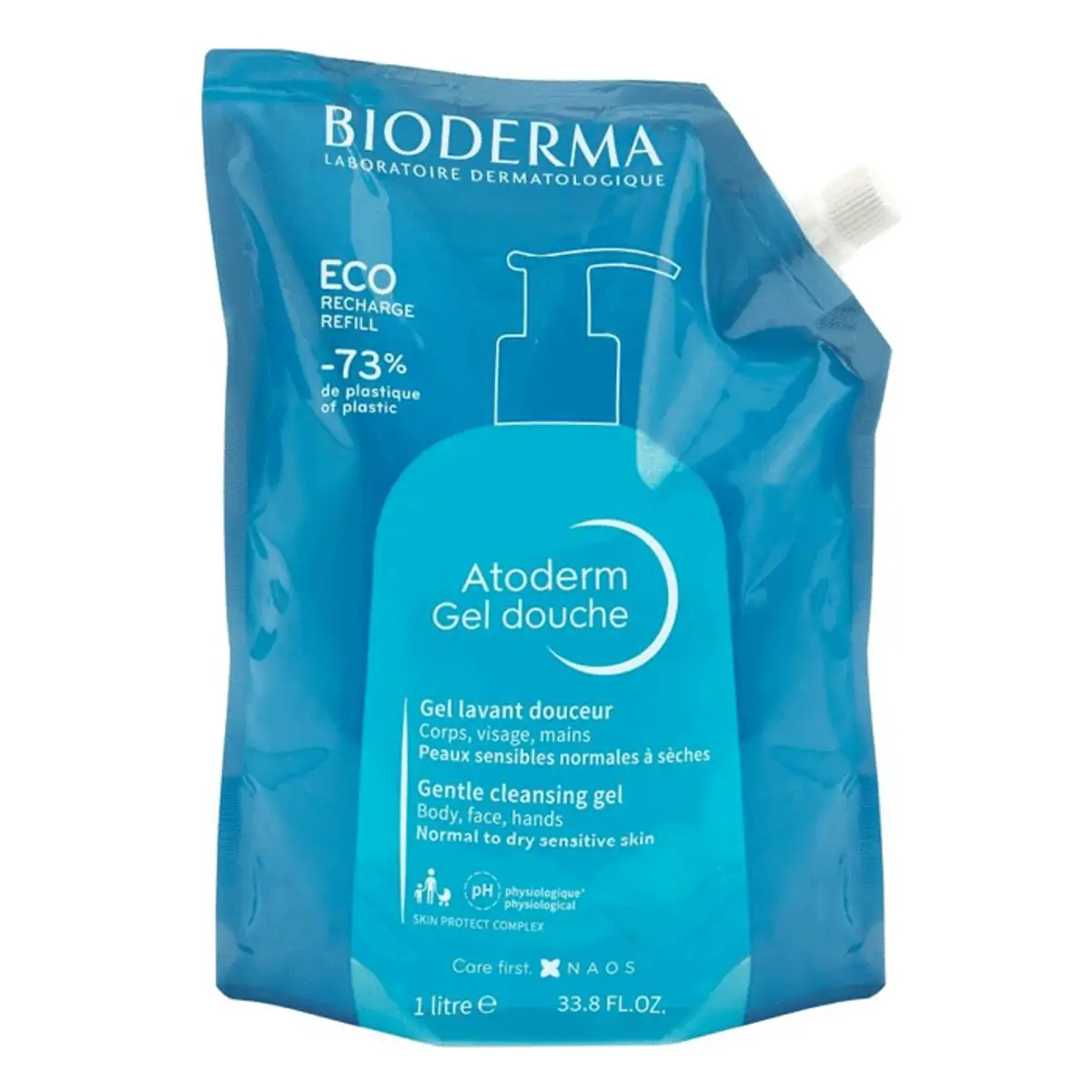 Gel De Banho Ultra Suave Bioderma Atoderm Douche Sachê 1l Refil