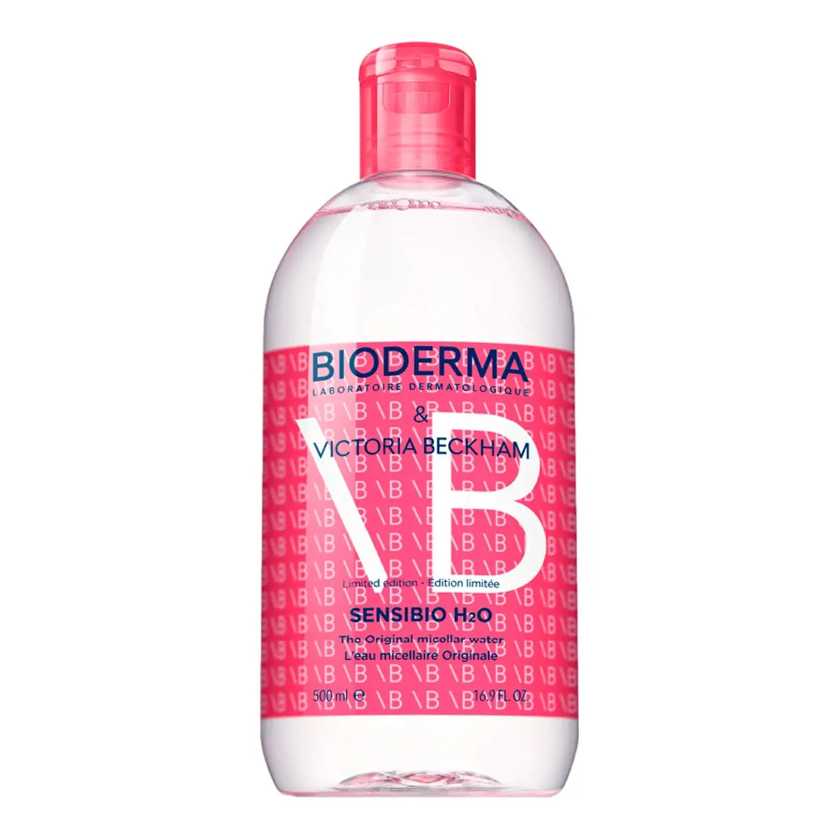 água Micelar Bioderma Victoria Beckham Sensibio H2o Frasco 500ml
