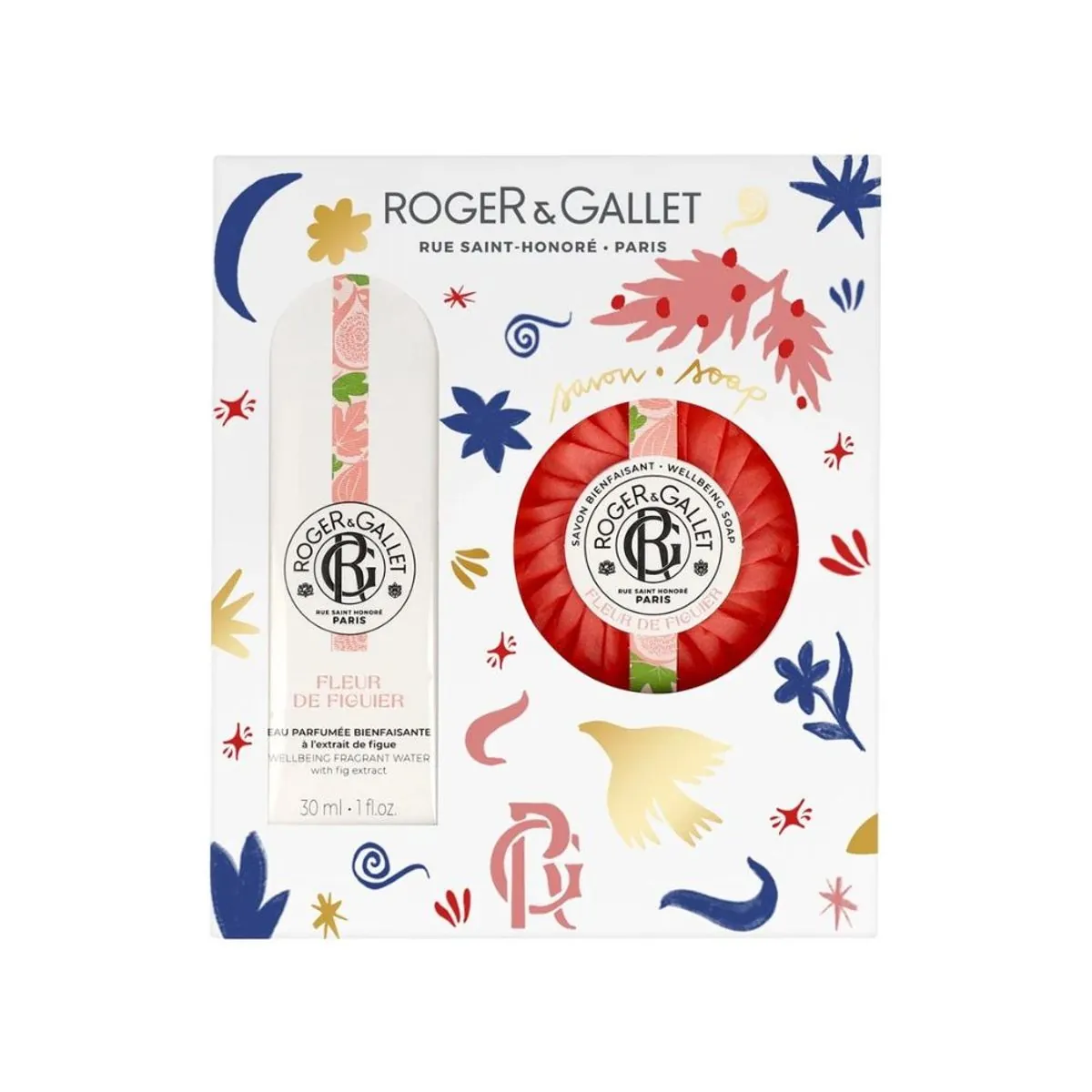Roger E Gallet Coffret Fleur De Figuier 30ml + Sabonete 100g