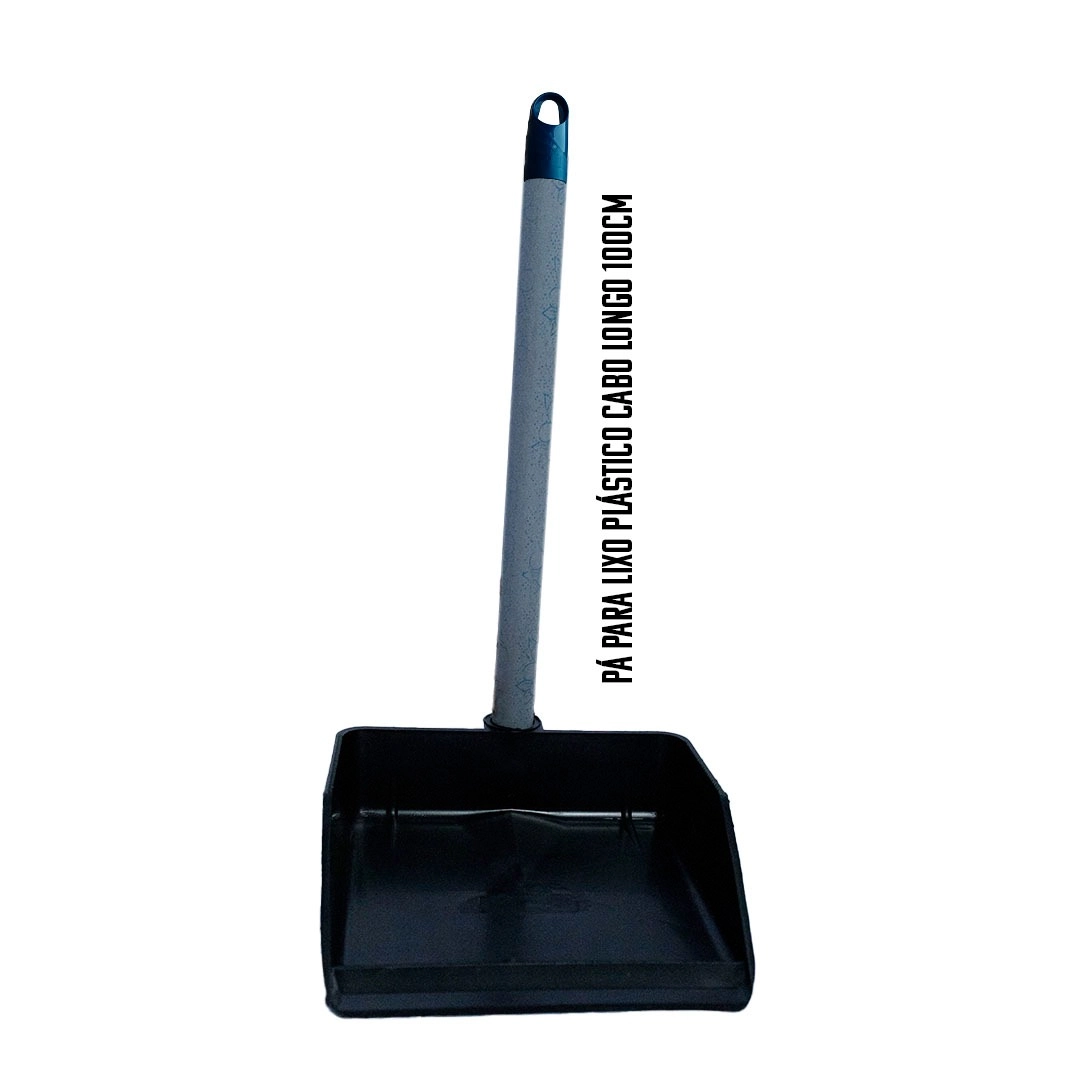 Pa Lixo Plastico Cabo Madeira 60cm Pv105 Plasvedo
