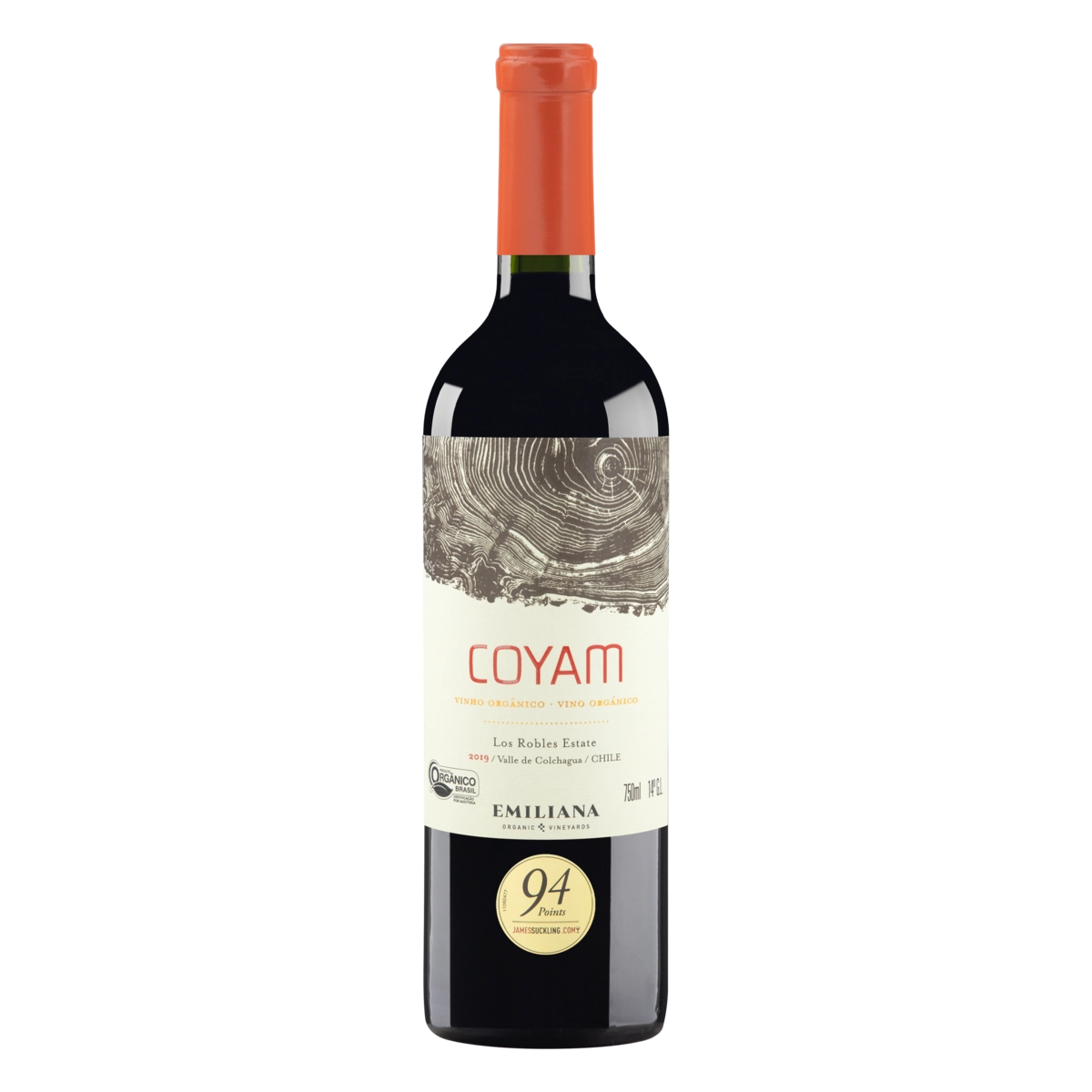 Vinho Chileno Tinto Seco Orgânico Coyam Syrah Carménère Cabernet Sauvignon Valle De Colchagua Garraf