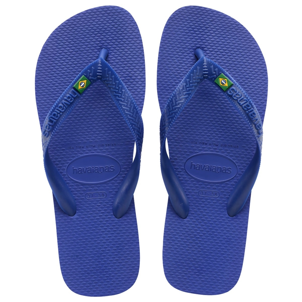 Chinelo Azul Naval Brasil Havaianas N° 43/44