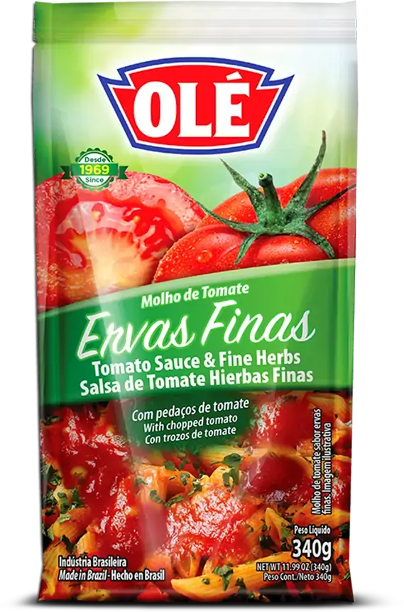 Molho Ole Tom.340gr Ervas Finas Sch