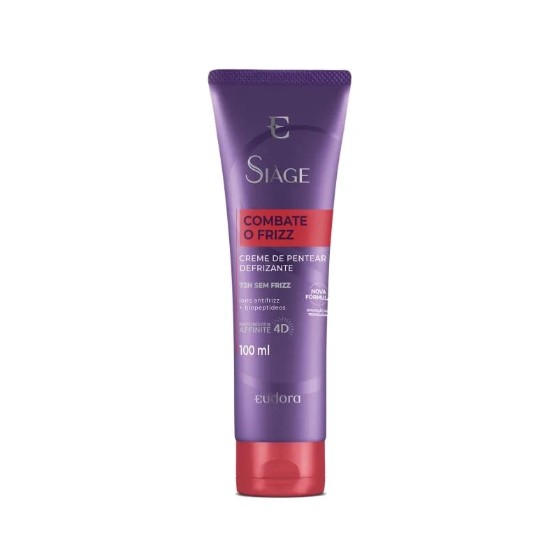 Creme Para Pentear Eudora Siàge Combate O Frizz Bisnaga 100ml
