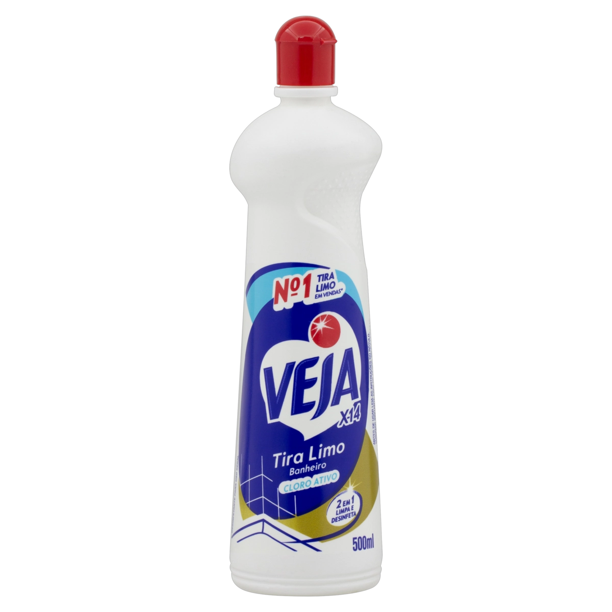 Limpador Banheiro Tira Limo Veja X 14 Squeeze 500ml