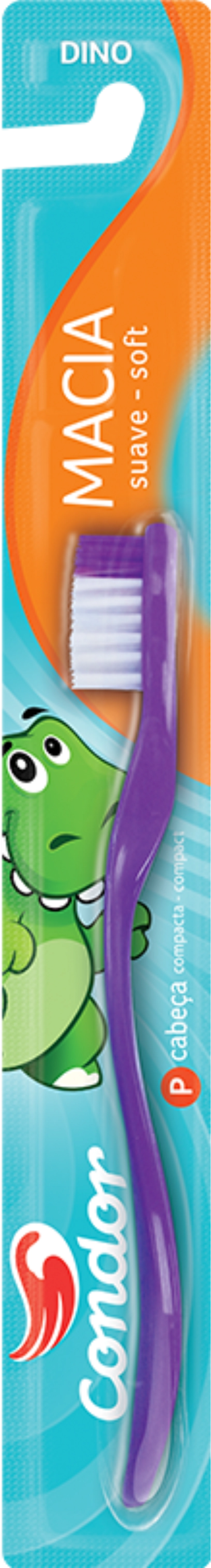 Escova Dental Infantil Macia Dino Condor