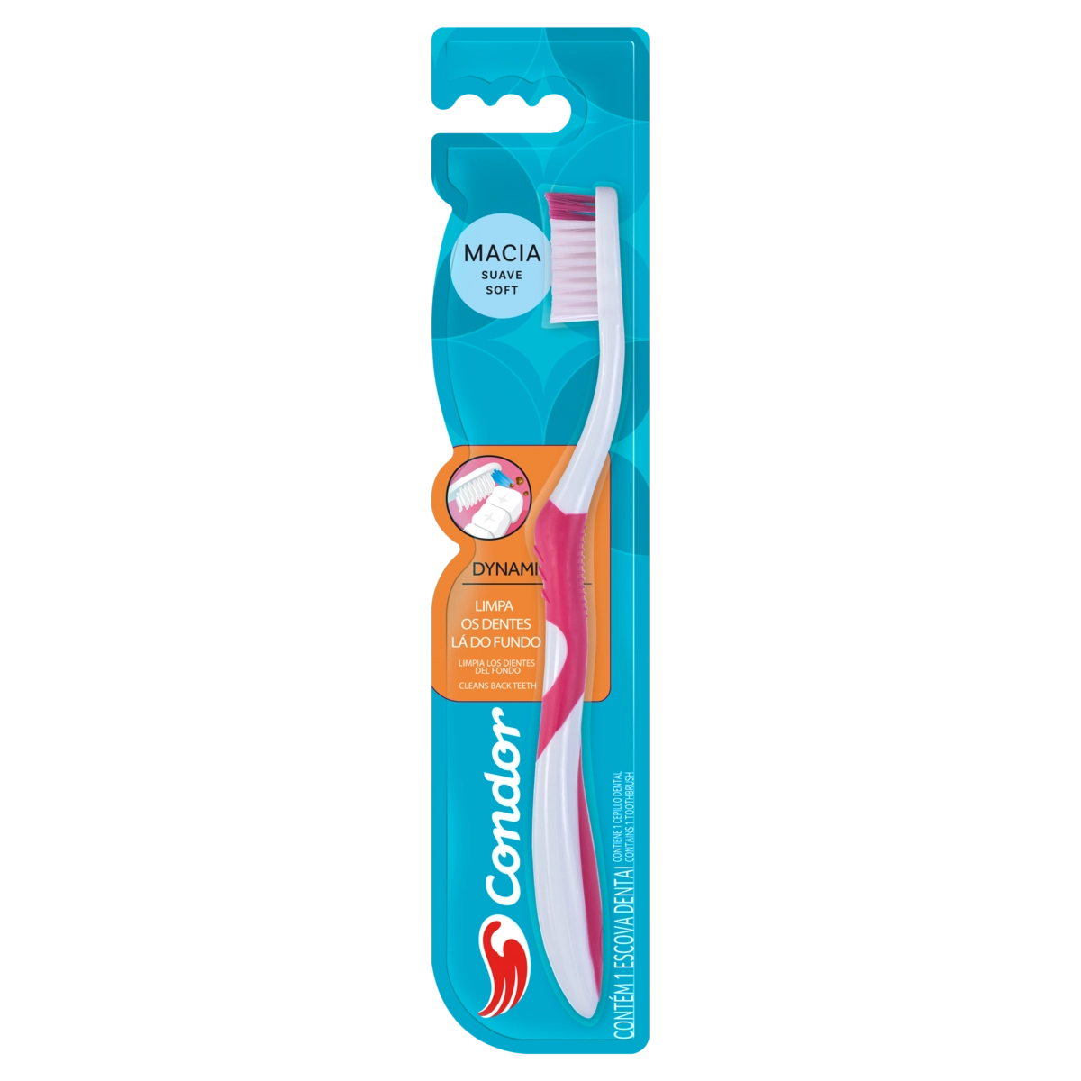 Escova Dental Macia Condor Dynamic Cabeça G