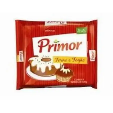 Margarina Com Sal Primor Forno E Fogão Pacote 400g 4 Unidades